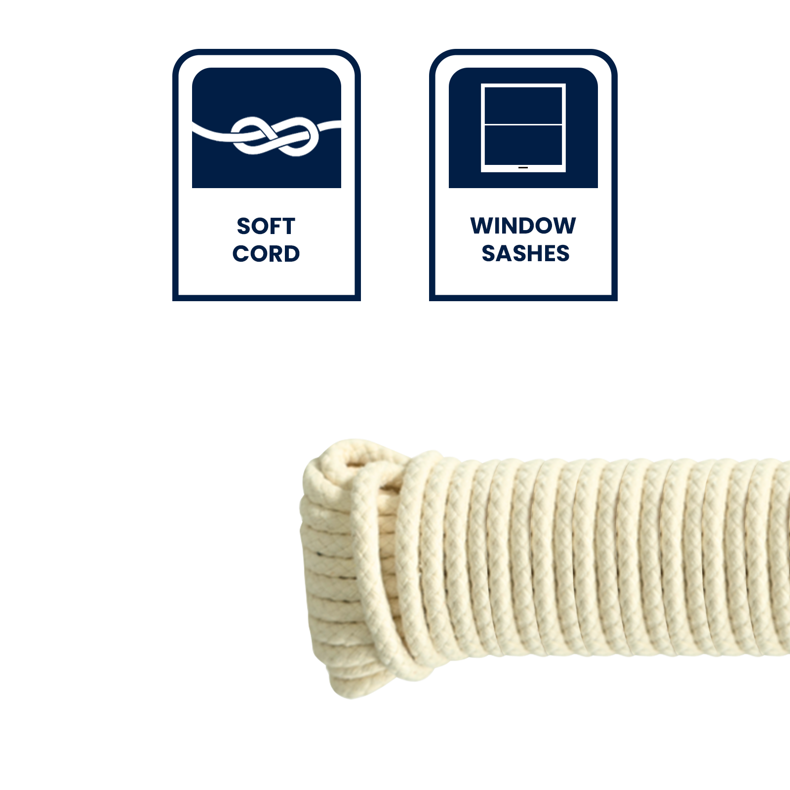 Grunt 8mm x 15m Polyester Cotton Sash Cord