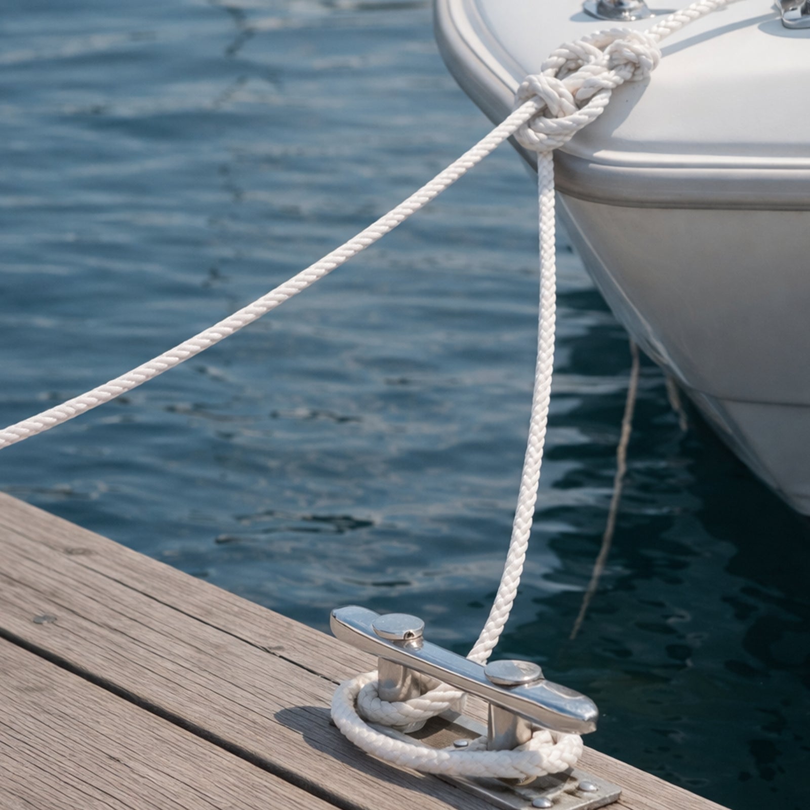 GRUNT 10mm x 20m White Super Silver Rope – thick UV-resistant polypropylene rope for heavy-duty outdoor securing, towing, and construction use. High-tensile strength for professionals. Available at Bunnings AU and NZ.