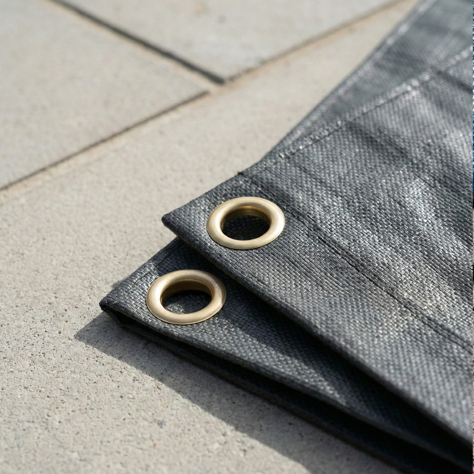 GRUNT 12mm Brass Webbing Grommets 50-Pack – bulk pack of large brass grommets for reinforcing tarps, canvas, sails, and heavy fabric. Rust-resistant and easy to set. Available at Bunnings AU.