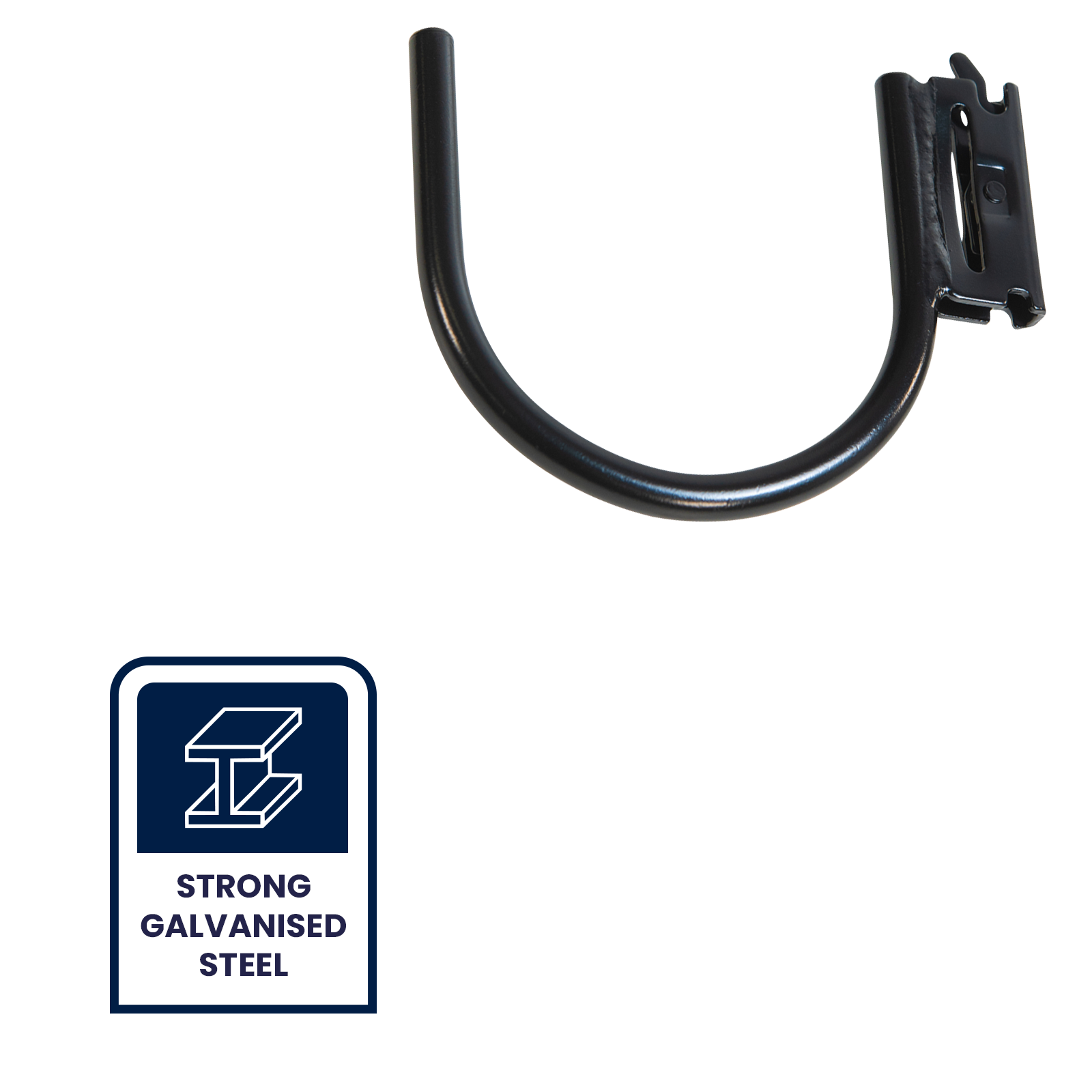 Grunt 140mm x 167mm Black E-Track Fitting U Hook