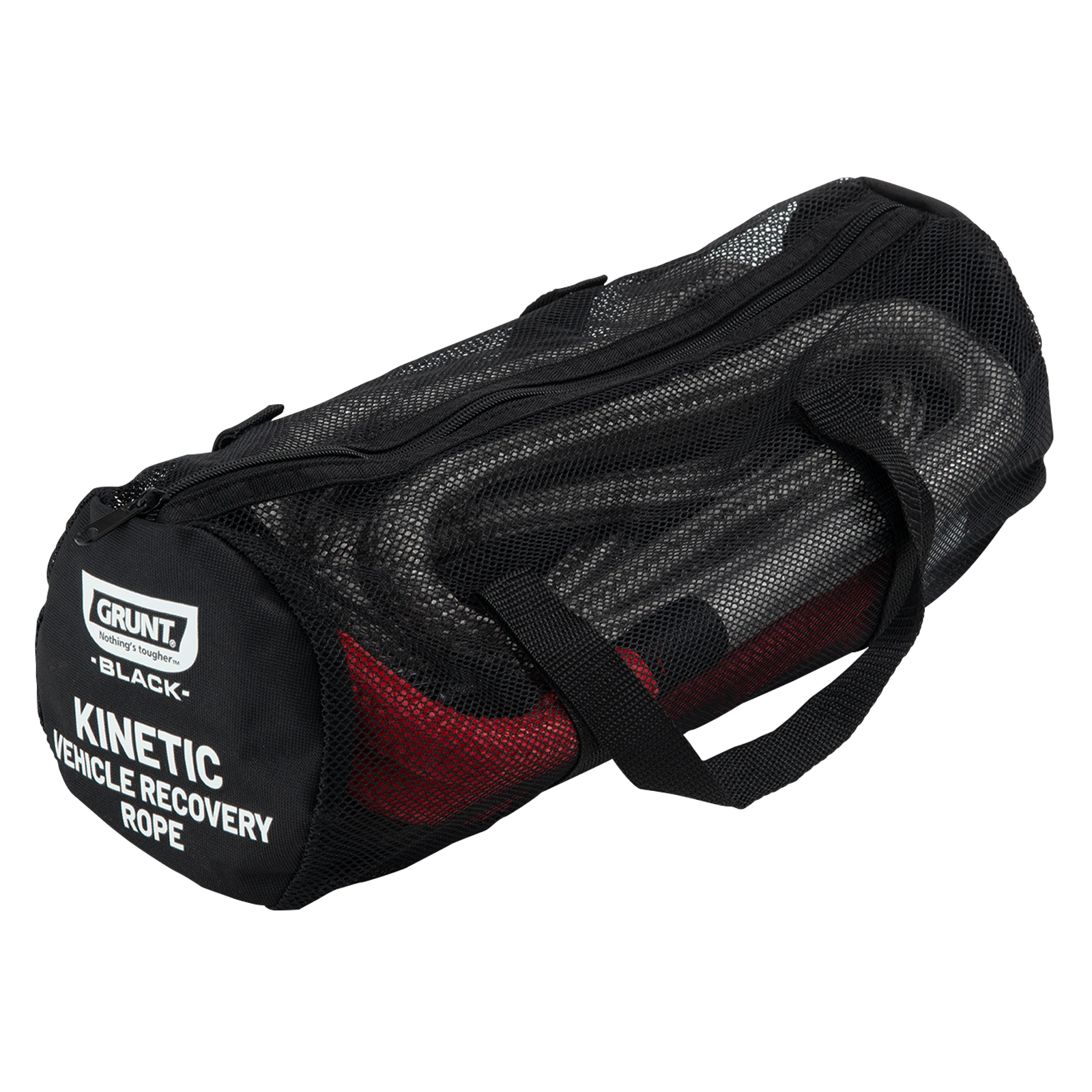 GRUNT 19mm x 6m Cream Kinetic Nylon Recovery Rope – 8000kg kinetic energy rope for 4WD off-road vehicle recovery. Stretch-absorbing nylon construction for safe, effective extraction from mud and sand. Available at Bunnings AU and NZ.
