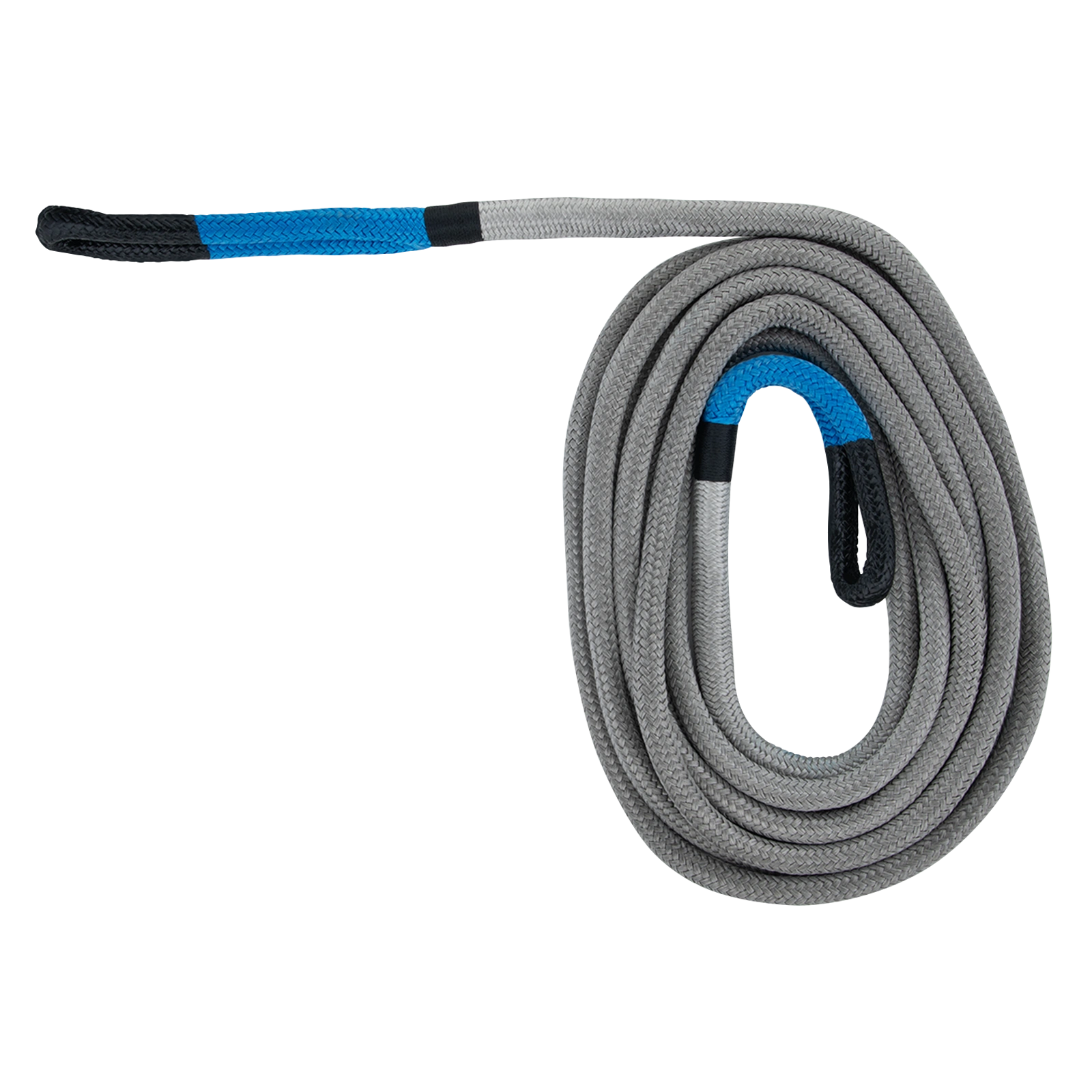GRUNT 19mm x 9m Grey Kinetic Nylon Recovery Rope – 9000kg kinetic energy recovery rope for 4WD and off-road vehicle extraction. Stretch-absorbing construction for smooth and safe recovery. Available at Bunnings AU and NZ.
