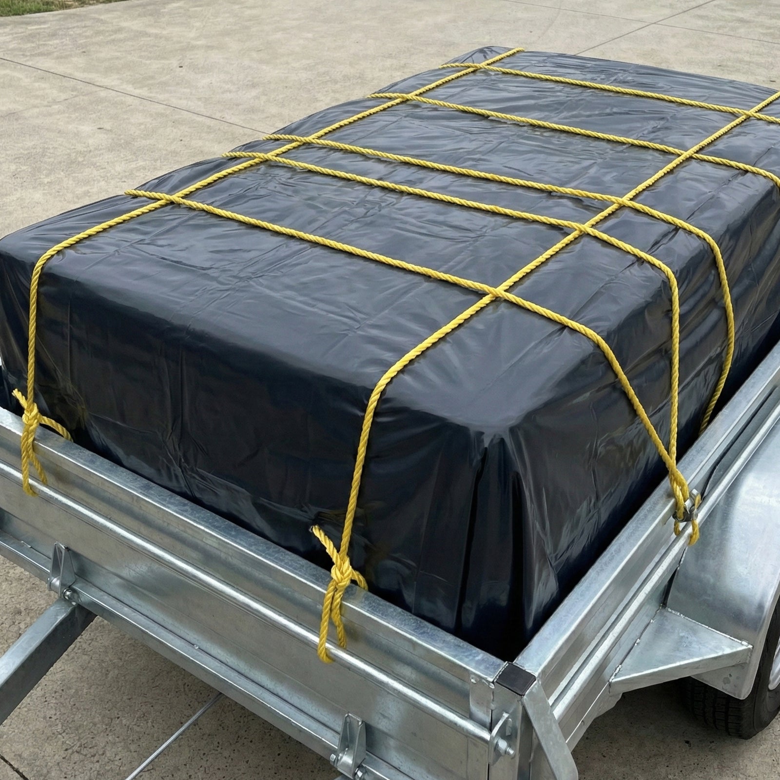 GRUNT 2m x 5m Black 70um Multi Use Plastic Film – compact builders film for small area soil covers, DPC, and site protection tasks. Standard thickness, UV-resistant, and flexible. Available at Bunnings AU.