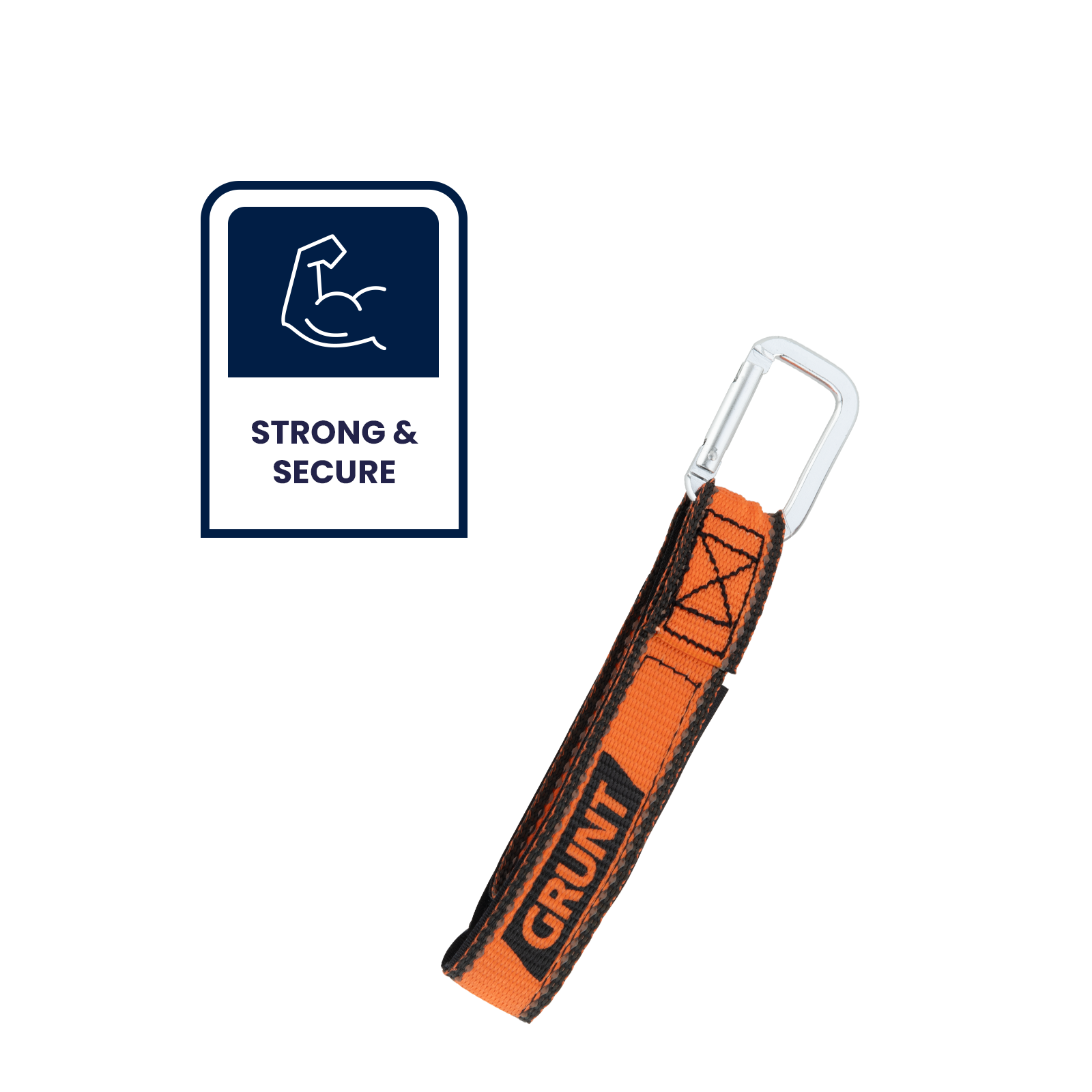 GRUNT 20cm Handy Hanger and Carabiner Clip – versatile carabiner hook for camping, hanging gear, and general-purpose clip and hang applications. Lightweight and easy to use. Available at Bunnings AU and NZ.