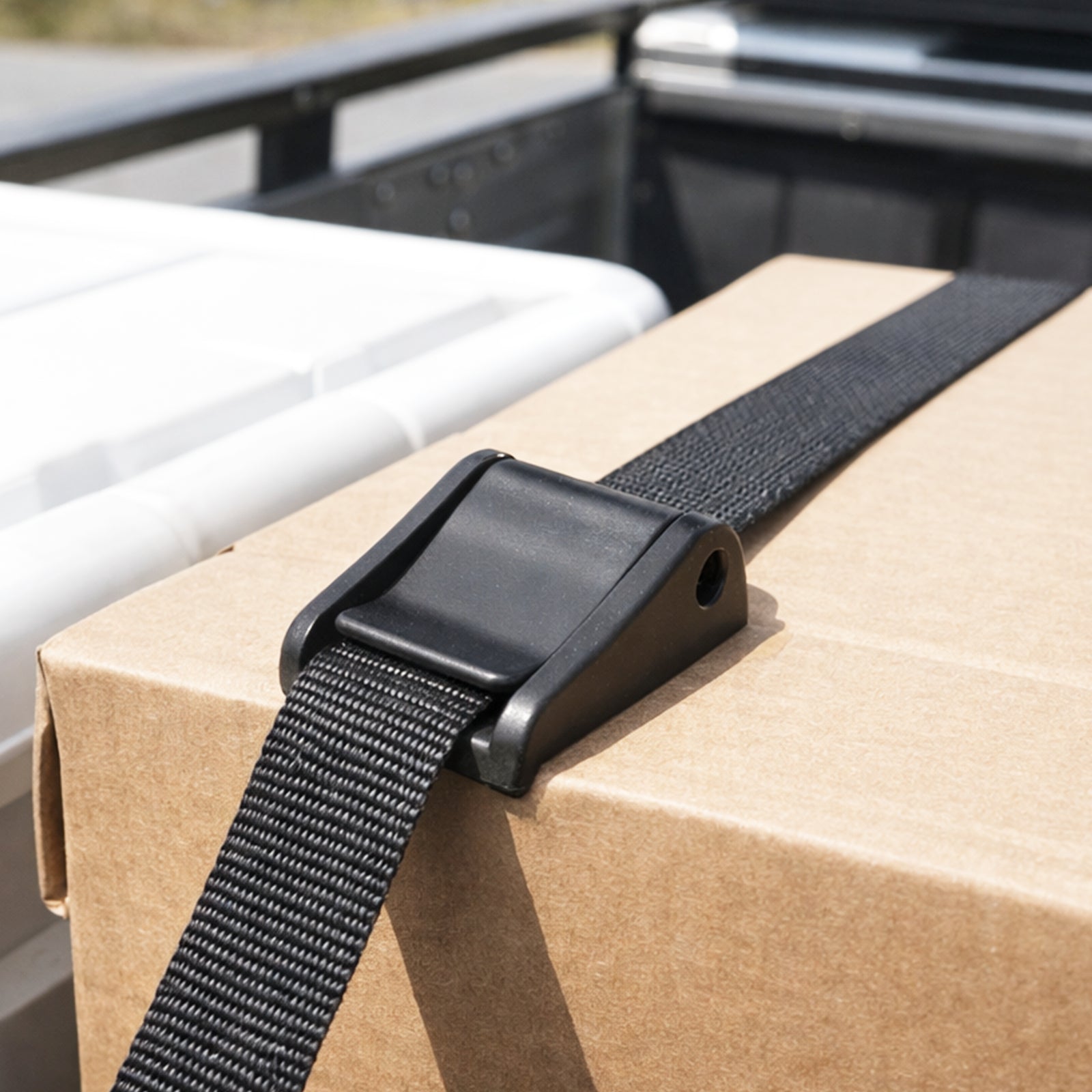 GRUNT 25mm Black Cam Buckle 2-Pack – strong cam-lock buckles for 25mm webbing straps, tie-downs, and bag closures. Quick-adjust no-slip locking mechanism. Available at Bunnings AU and NZ.