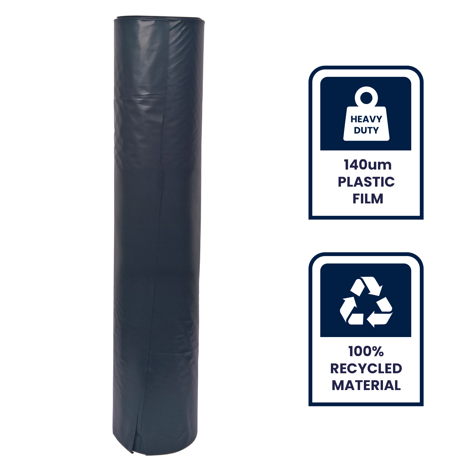 GRUNT 4m x 10m Black 140um Multi Use Plastic Film – extra-wide heavy-duty builders film for large area vapour barriers and DPC membrane applications. Ultra-thick tear-resistant construction grade film. Available at Bunnings AU.