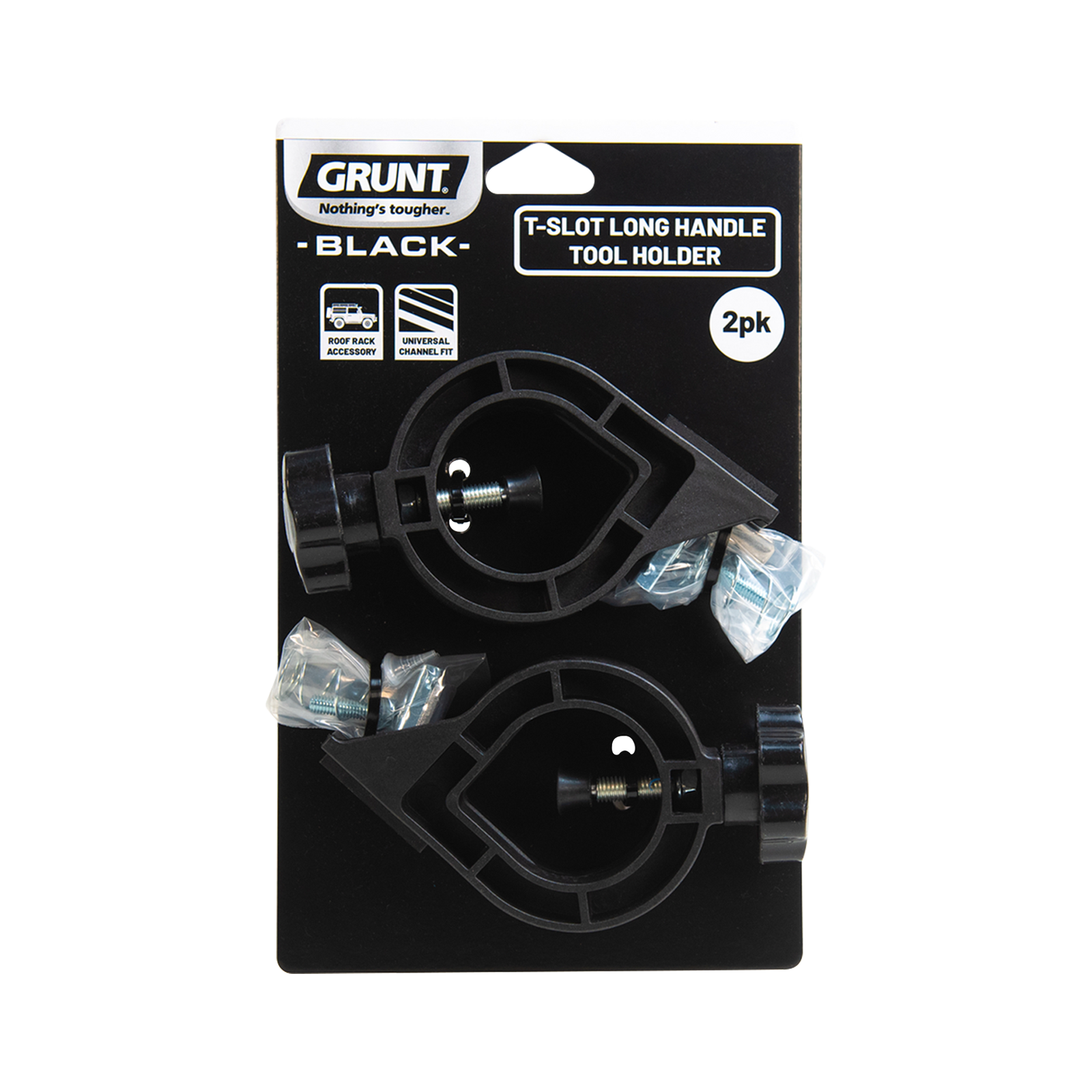 Grunt 260mm x 47mm Black T Slot Long Handle Tool Holder Set