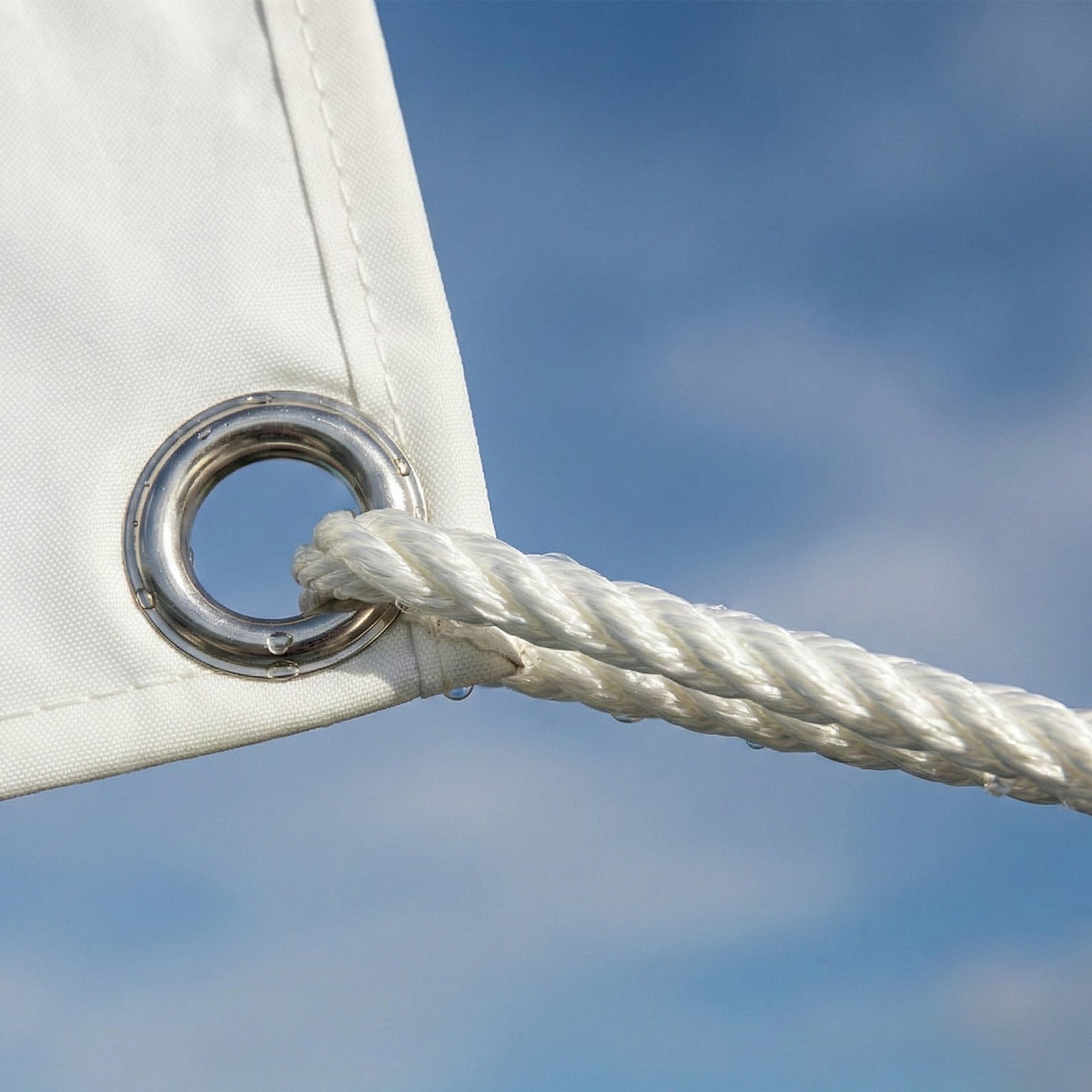 GRUNT 4mm x 20m White Super Silver Rope – lightweight UV-resistant polypropylene rope for general tying, garden, and outdoor DIY use. Versatile and durable everyday rope. Available at Bunnings AU and NZ.