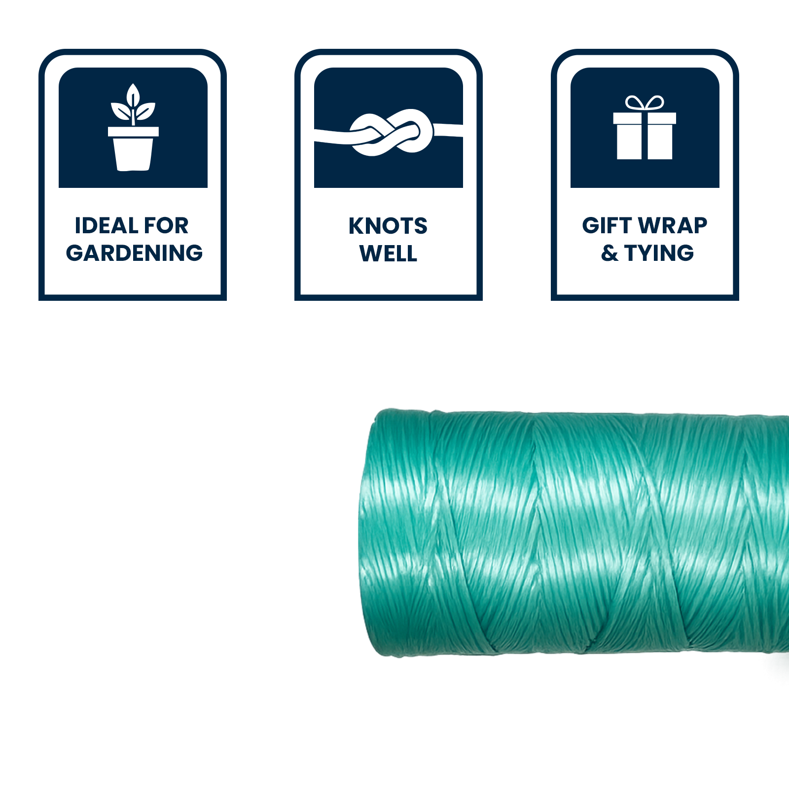 GRUNT 500m Green Baling Twine – heavy-duty polypropylene baling twine for hay bales, farming, and agricultural applications. High-strength, UV-resistant, and long-lasting. Available at Bunnings AU and NZ.