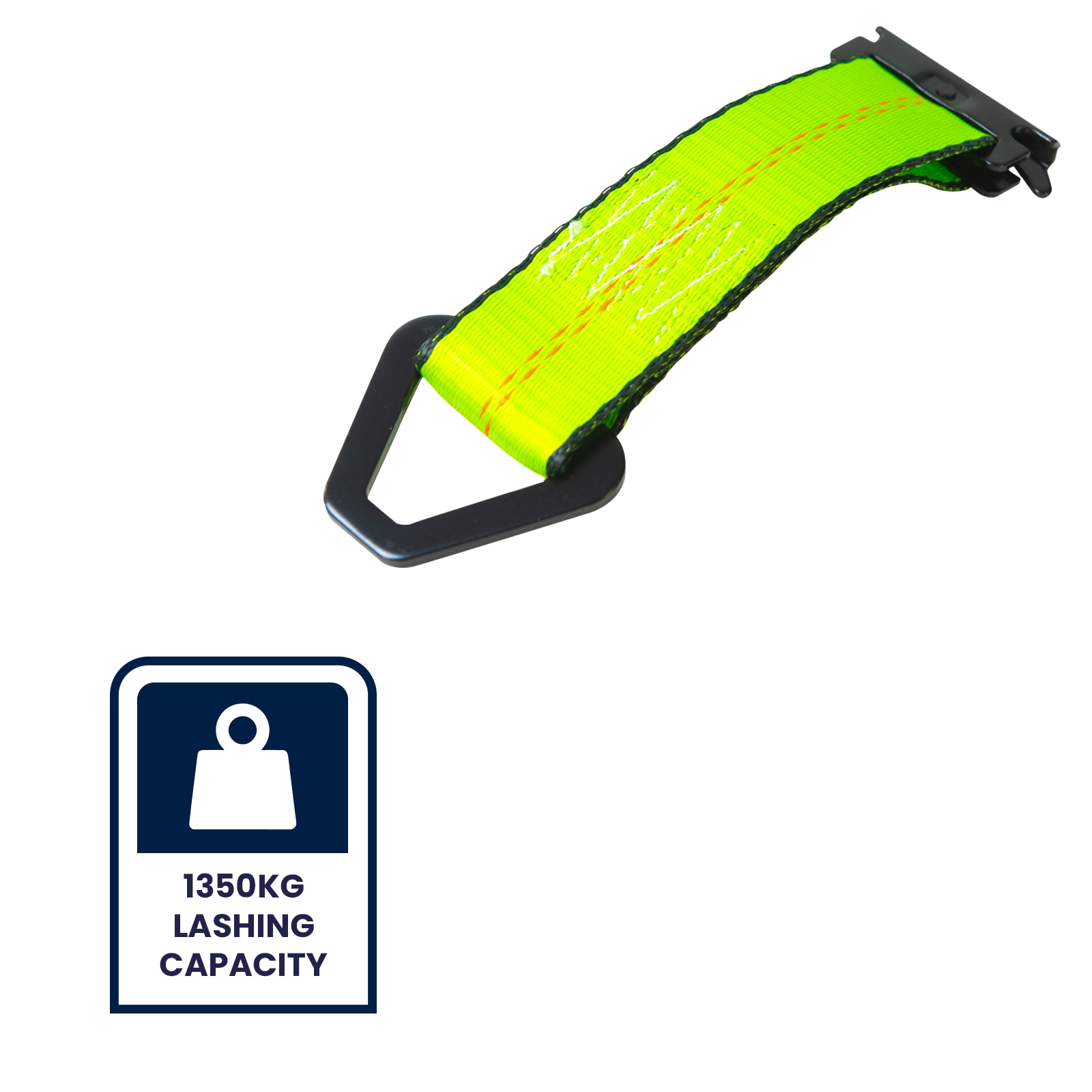 GRUNT 50mm Black E Track Tie Off with D Ring – heavy-duty E-Track fitting with integrated D-ring for attaching ratchet straps and tie-downs in trailers and vans. Strong and secure snap-in design. Available at Bunnings AU and NZ.