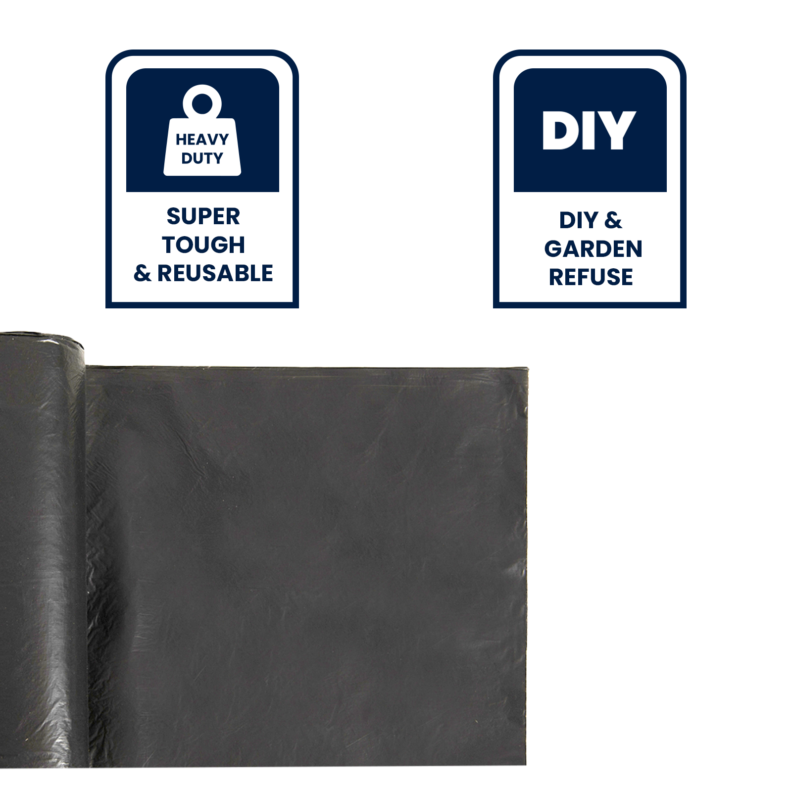 GRUNT 44L Ultra Heavy Duty Trade Rubble Bags 6-Pack – extra-strong rubble bags for construction waste, concrete, bricks, and demolition debris. Tough multi-ply design for tradie site cleanup. Available at Bunnings AU and NZ.
