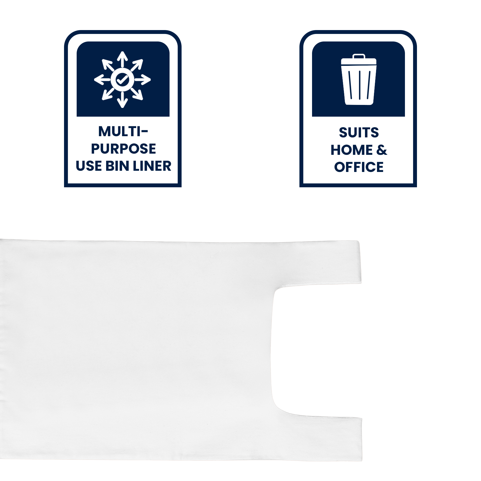 GRUNT 34L White Kitchen Tie Top Rubbish Bags 100-Pack – convenient tie-top bin liners for 34L kitchen bins. Integrated tie strips for easy sealing and hygienic waste disposal. Available at Bunnings AU and NZ.