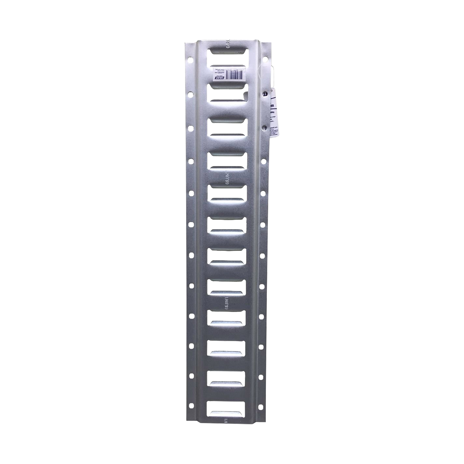 GRUNT 600mm Silver E Track Tie Down Rail – standard-length E-Track rail for trailer and van cargo control. Compatible with all E-Track fittings and accessories for flexible load securing. Available at Bunnings AU.