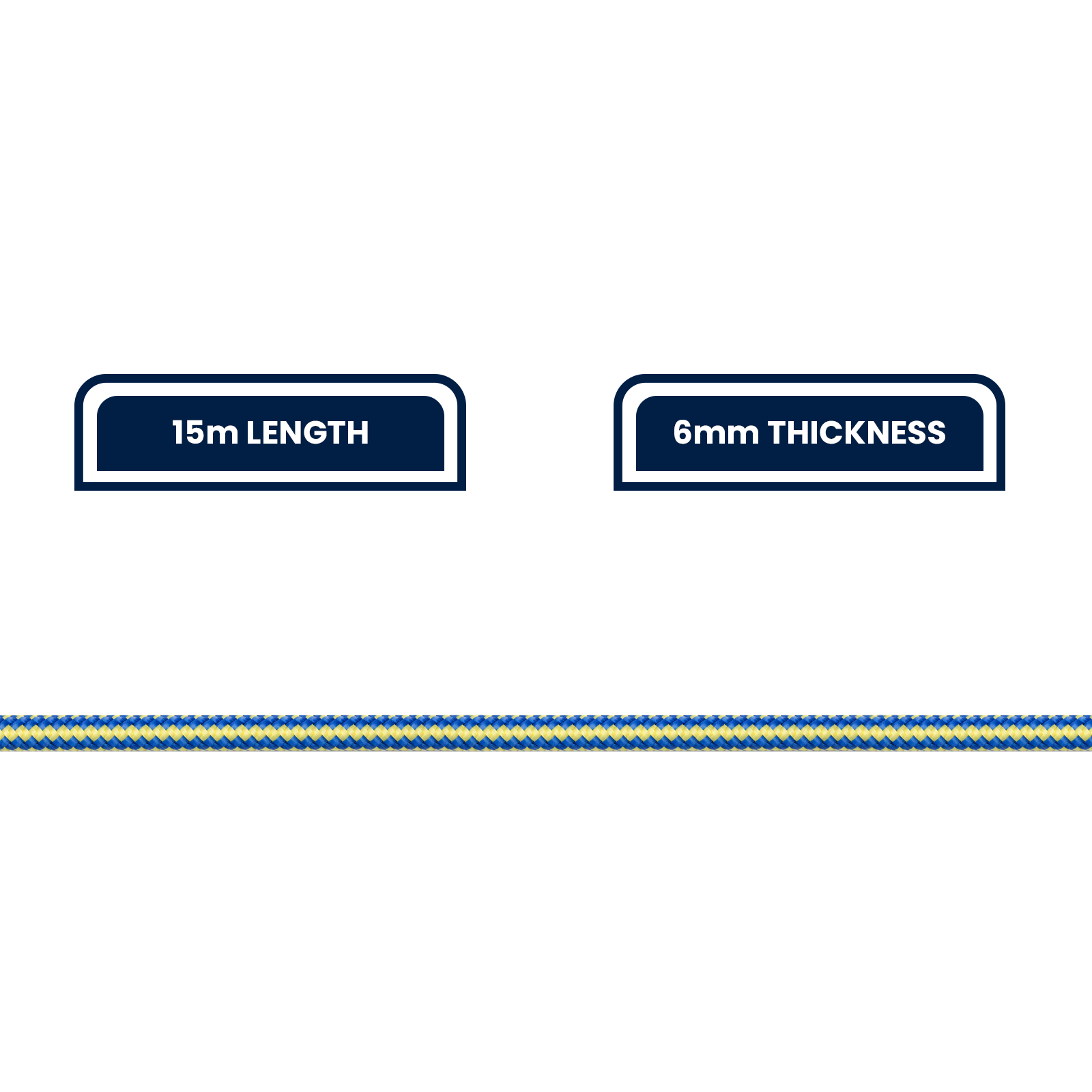 GRUNT 6mm x 15m Multicolour Multi Purpose Rope – vibrant, strong polypropylene rope for general household, garden, and outdoor use. UV-resistant and versatile for countless applications. Available at Bunnings AU and NZ.