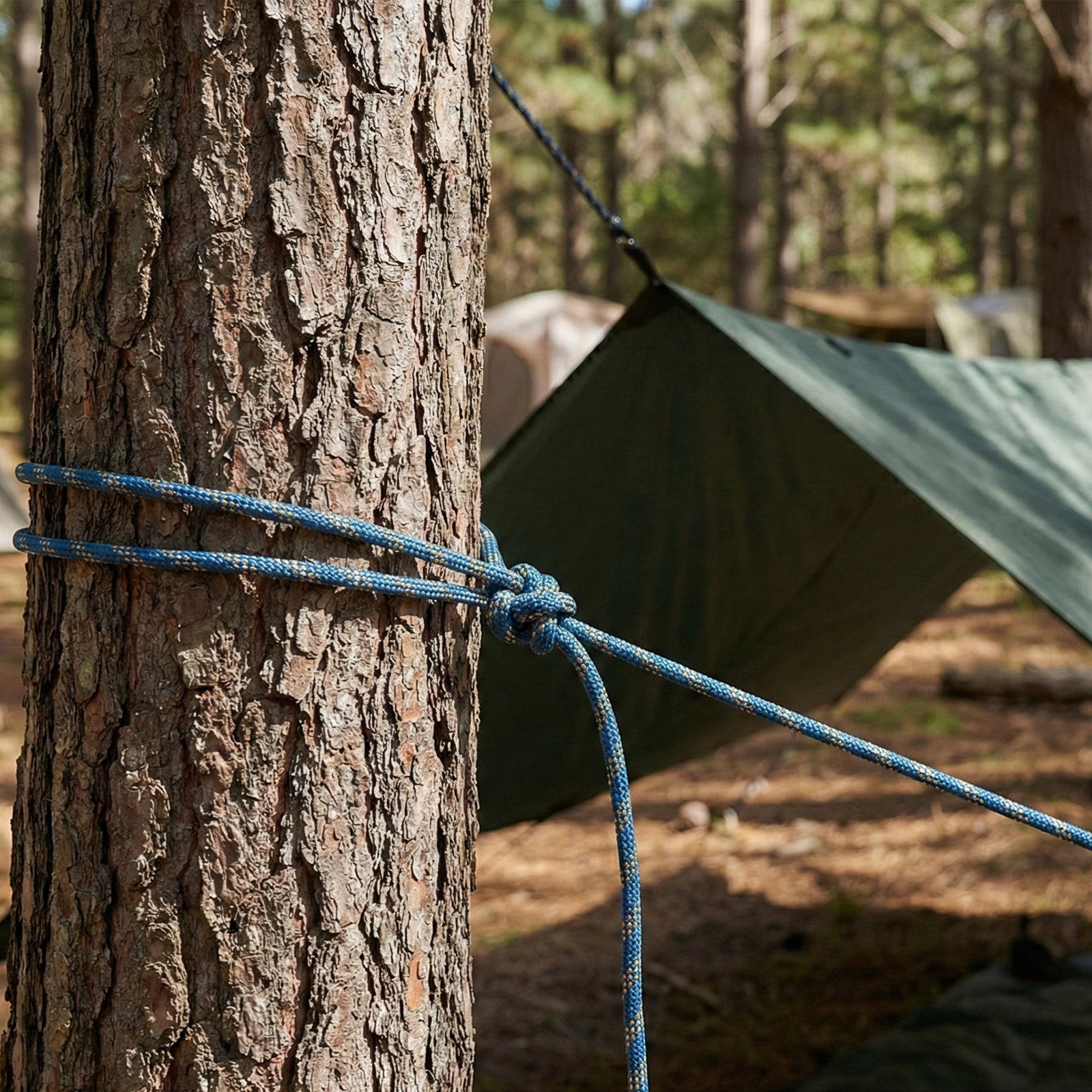 GRUNT 6mm x 30m Multicolour Reflective Rope – night-visible safety rope for camping, hiking, site marking, and perimeter barriers. Reflective threads for low-light and dark condition safety. Available at Bunnings AU and NZ.