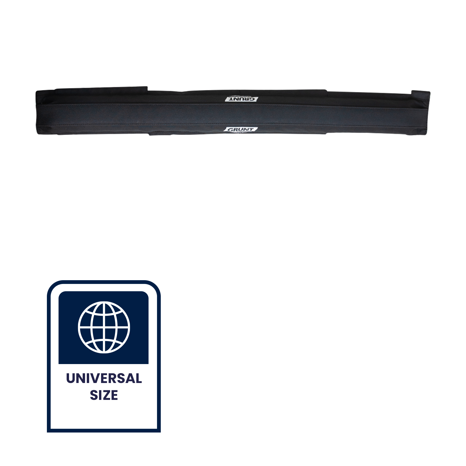 GRUNT 800mm Large Black Cargo Protector – extra-long padded edge protector for tie-down straps on large cargo items. Prevents strap abrasion and protects load surfaces during heavy transport. Available at Bunnings AU and NZ.