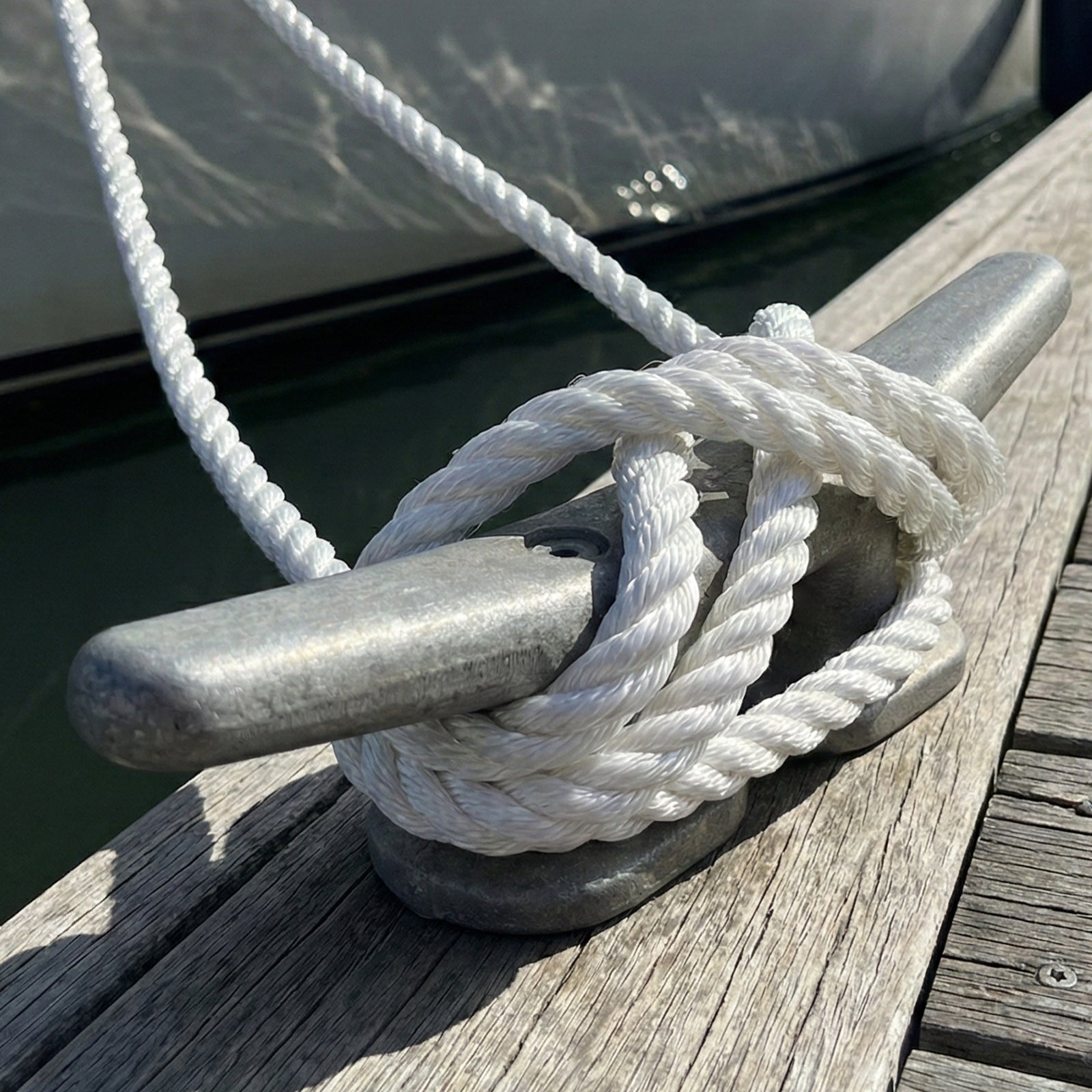 GRUNT 8mm x 170m White Super Silver Rope – heavy-duty bulk reel of UV-stable polypropylene rope for construction, fencing, and outdoor commercial applications. High tensile strength for demanding jobs. Available at Bunnings AU.