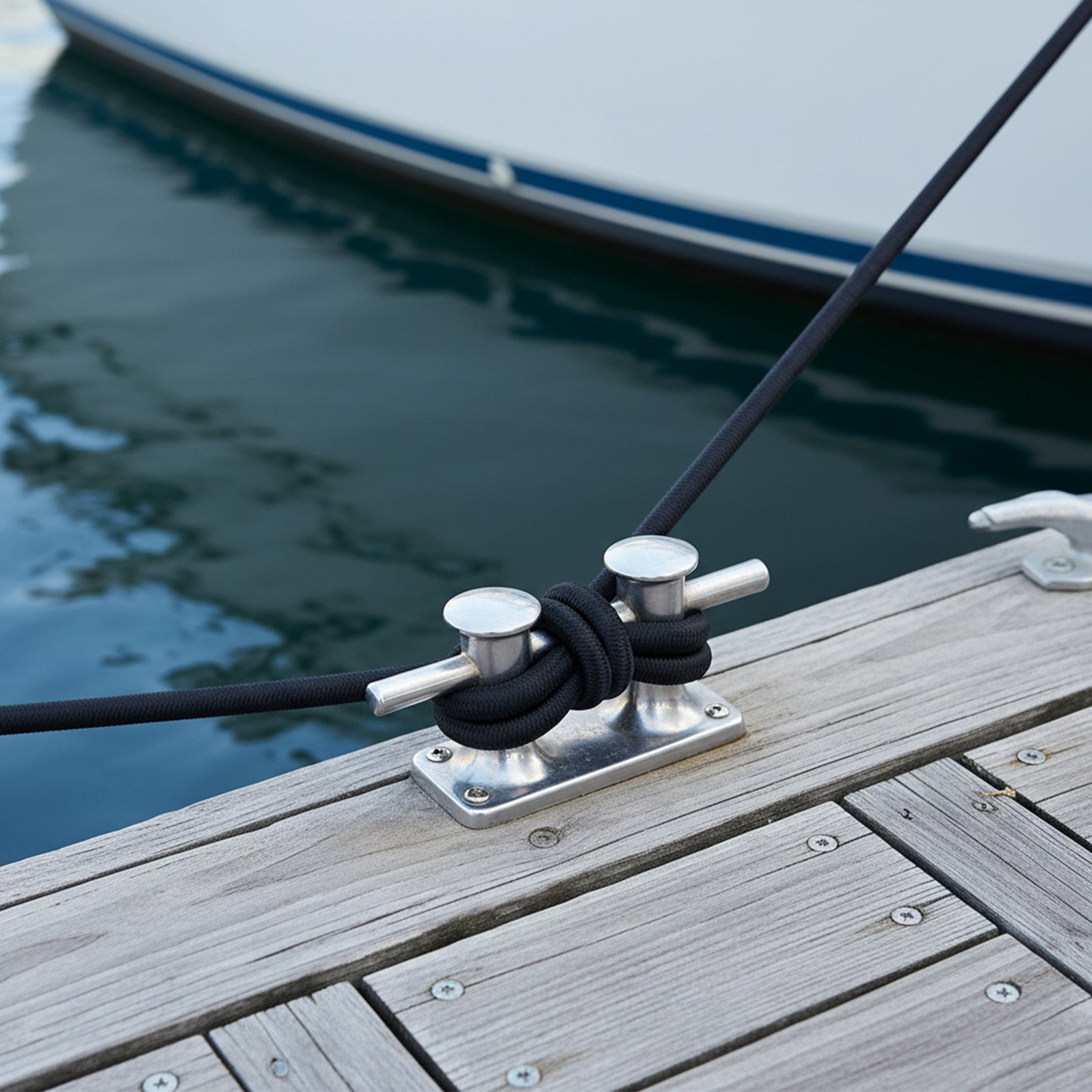 GRUNT 8mm x 5m Black Shock Cord – thick elastic shock cord for heavy-duty securing, boat canvas, and outdoor applications. High-stretch natural rubber core with braided cover. Available at Bunnings AU and NZ.