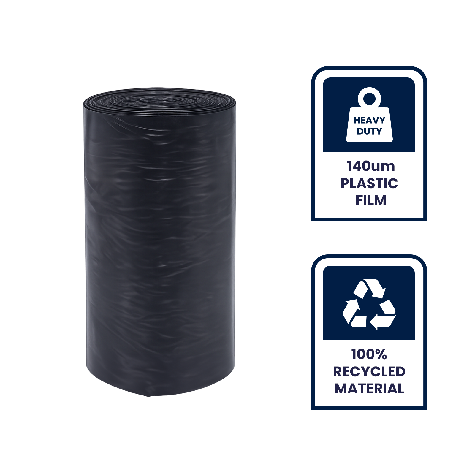 GRUNT 90mm x 25m Temporary 100um Polythene Downpipe Roll – flexible polythene tube for temporary stormwater management on construction sites. Quick to install and cost-effective downpipe solution. Available at Bunnings AU.