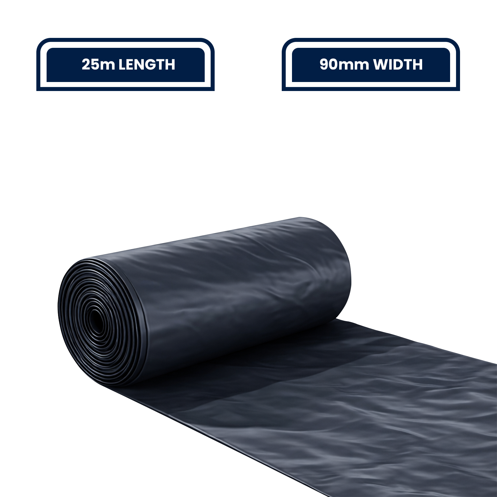 GRUNT 90mm x 25m Temporary 100um Polythene Downpipe Roll – flexible polythene tube for temporary stormwater management on construction sites. Quick to install and cost-effective downpipe solution. Available at Bunnings AU.