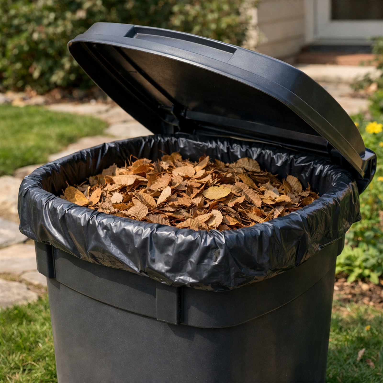 GRUNT 82L Large Garbage Bin Liners 20-Pack – strong bin liners for large indoor and outdoor garbage bins. Leak-resistant and durable for home and commercial use. Available at Bunnings AU.