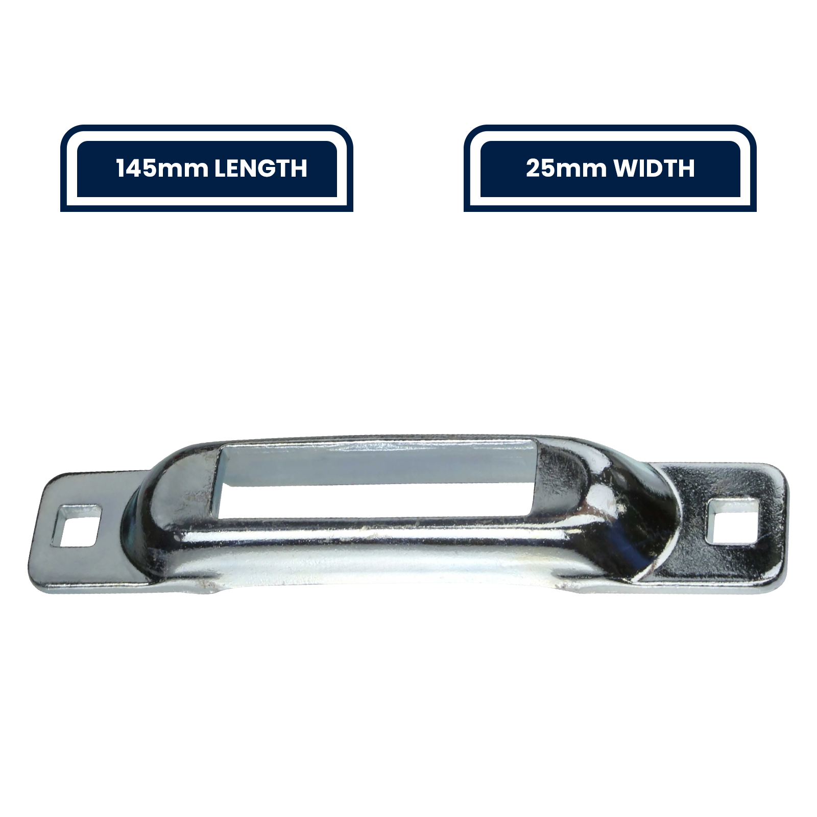 GRUNT Single Silver E Track Space Saver Plate – compatible E-Track accessory for trailer and van cargo control systems. Maximises load space and enables flexible tie-down attachment points. Available at Bunnings AU and NZ.