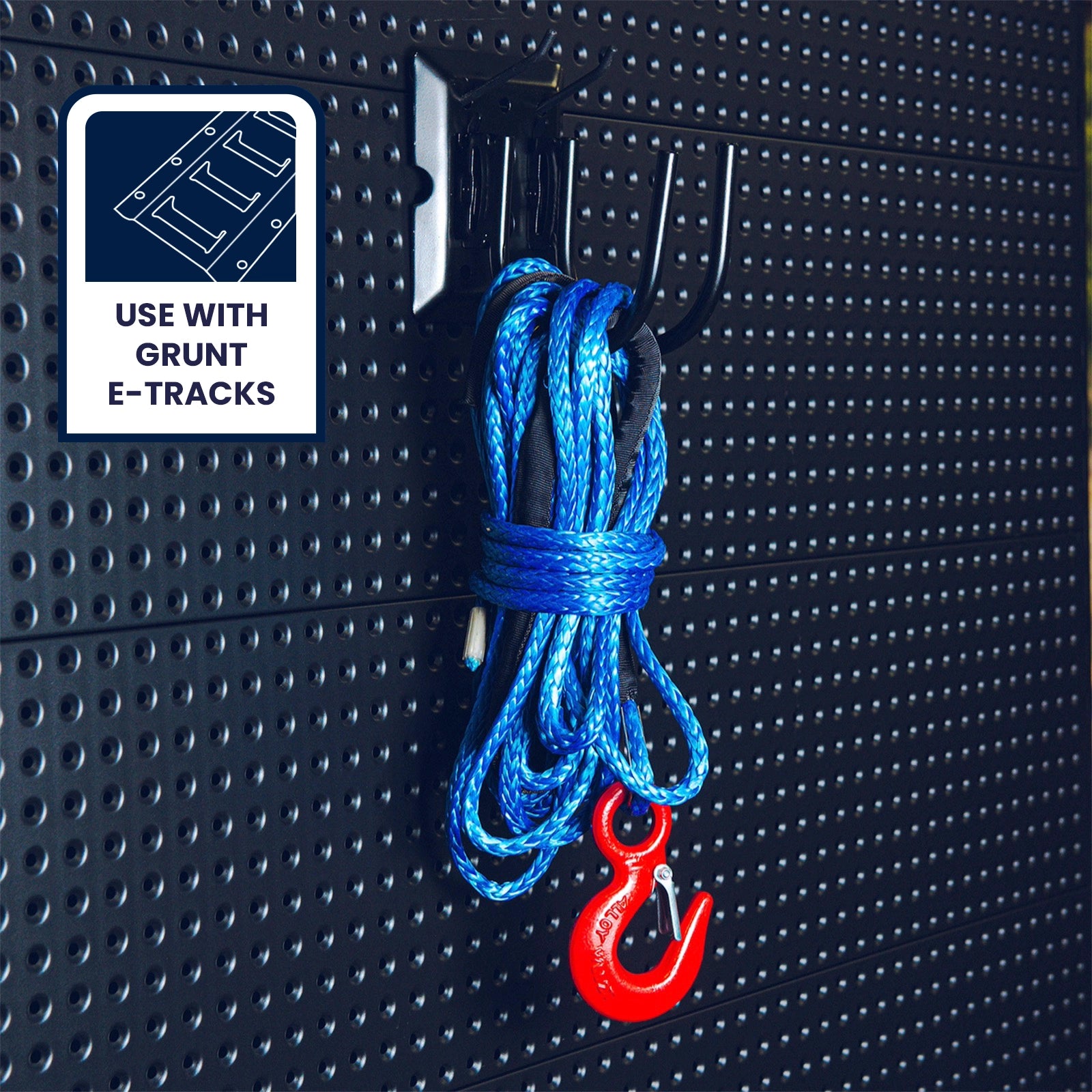 Grunt 165mm Black U Hook E-Track Fitting