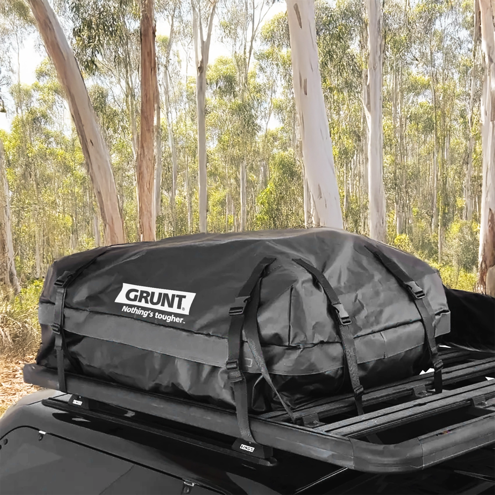 Grunt Black 300L Roof top Cargo Bag