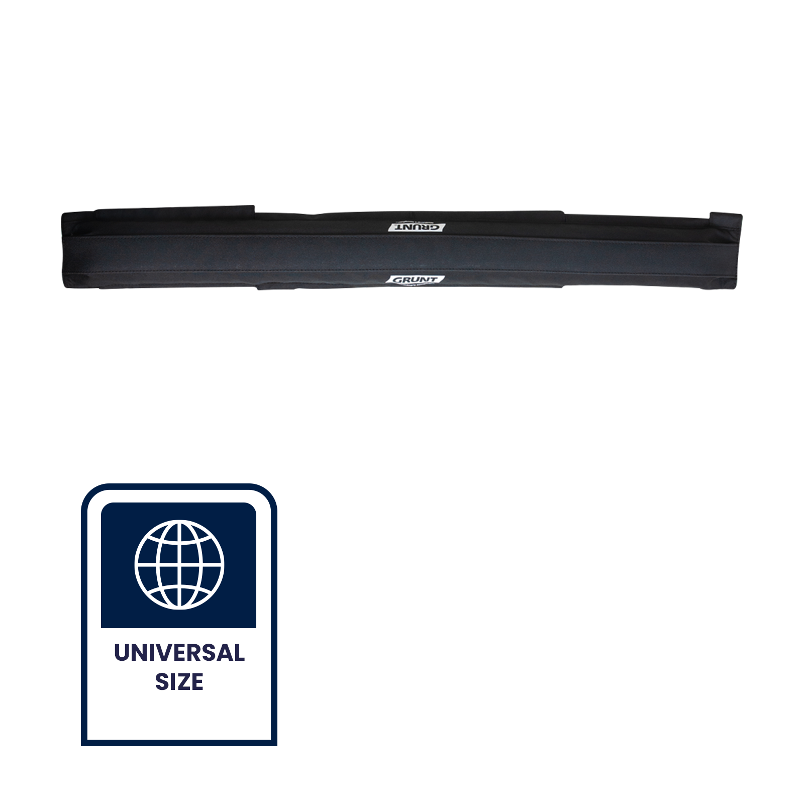 GRUNT 800mm Large Black Cargo Protector – extra-long padded edge protector for tie-down straps on large cargo items. Prevents strap abrasion and protects load surfaces during heavy transport. Available at Bunnings AU and NZ.