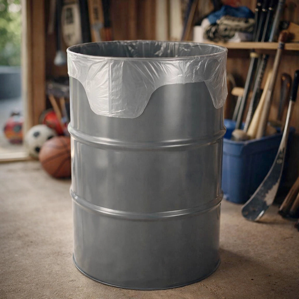 Grunt Extra Large 225L Industrial Strength Clear Bin & Drum Liners - 24 Pack