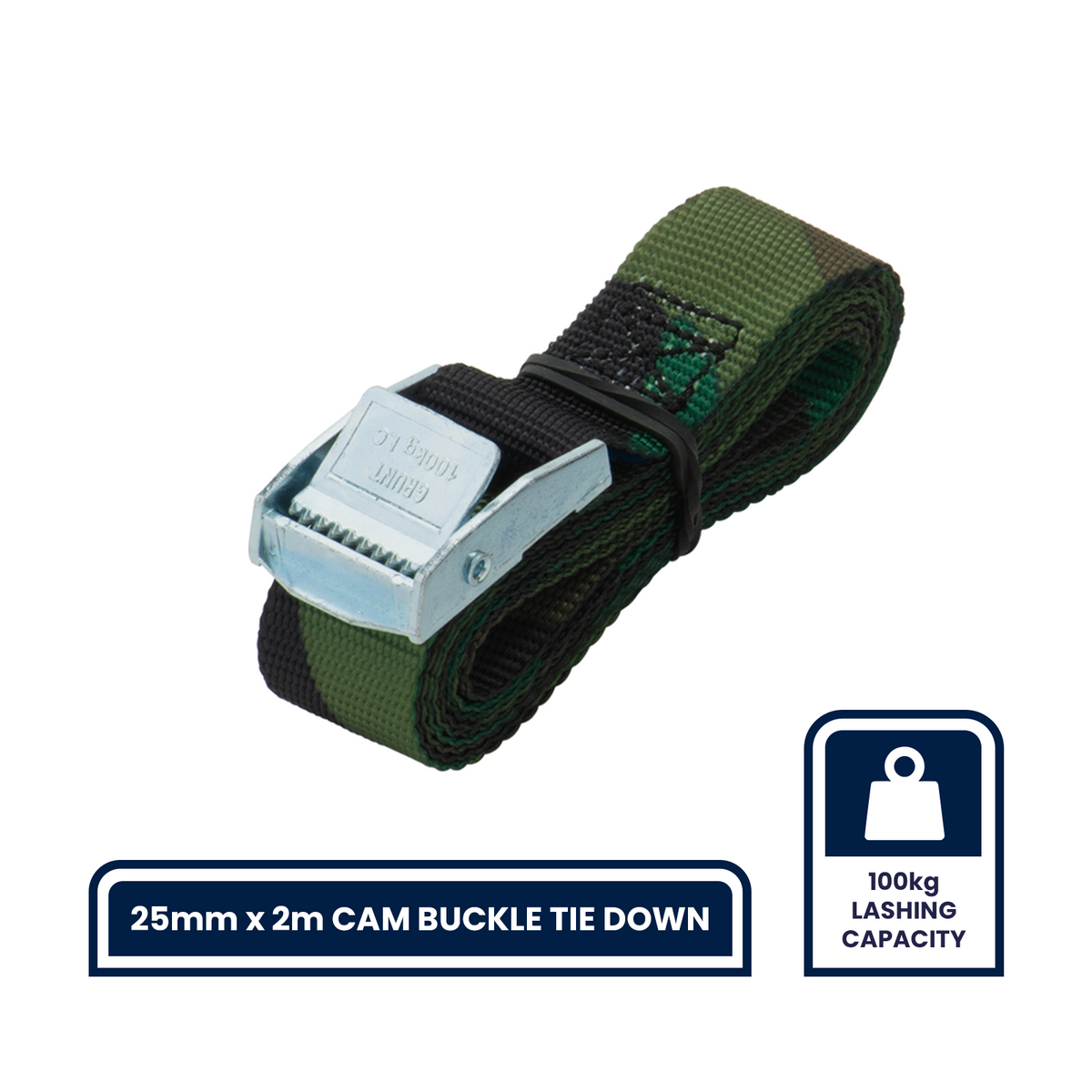Grunt Camo Ratchet Straps, Cambuckle, & Tarp - 5 Piece Kit