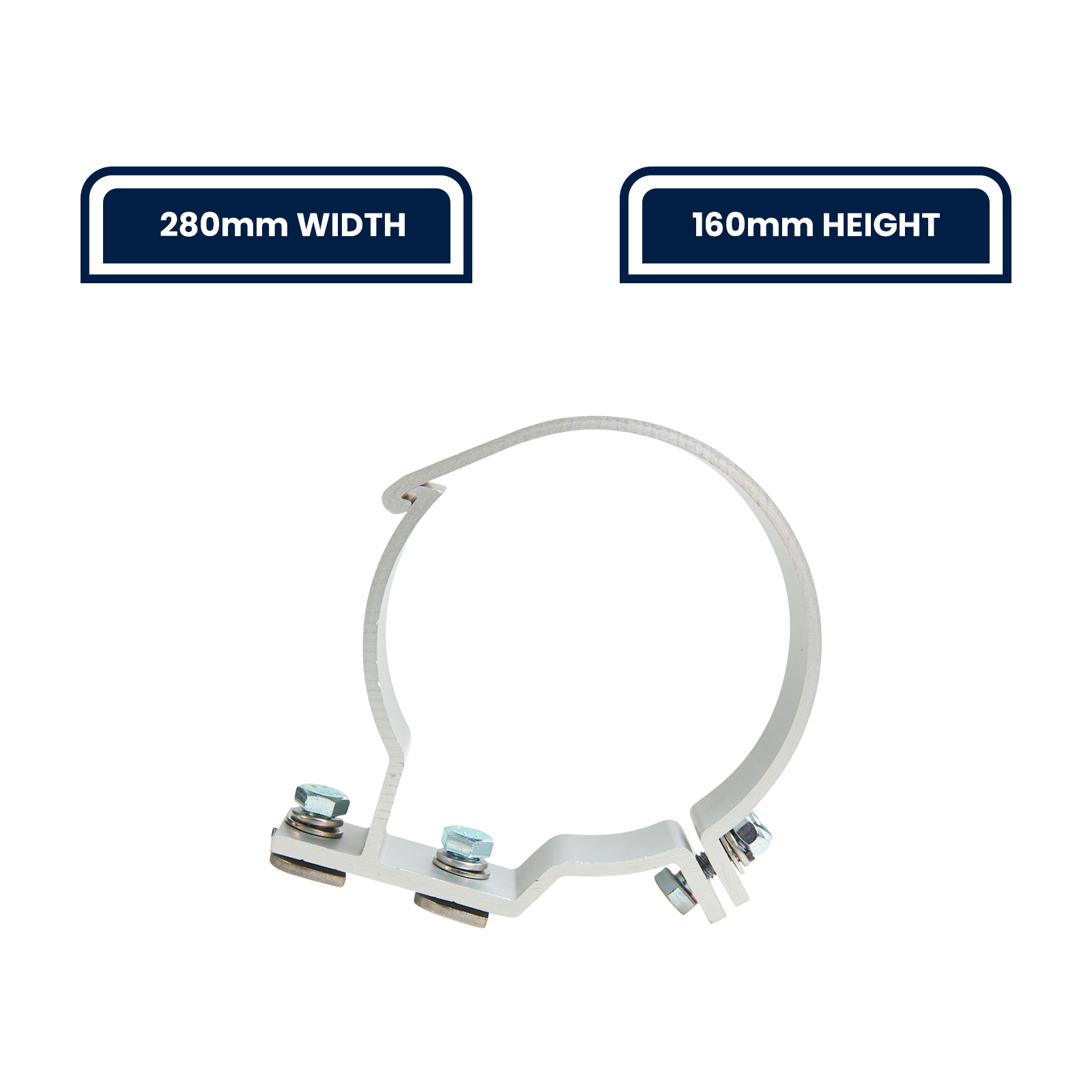 Grunt 100mm Black T-Slot Conduit Carrier Universal 2 - Pack