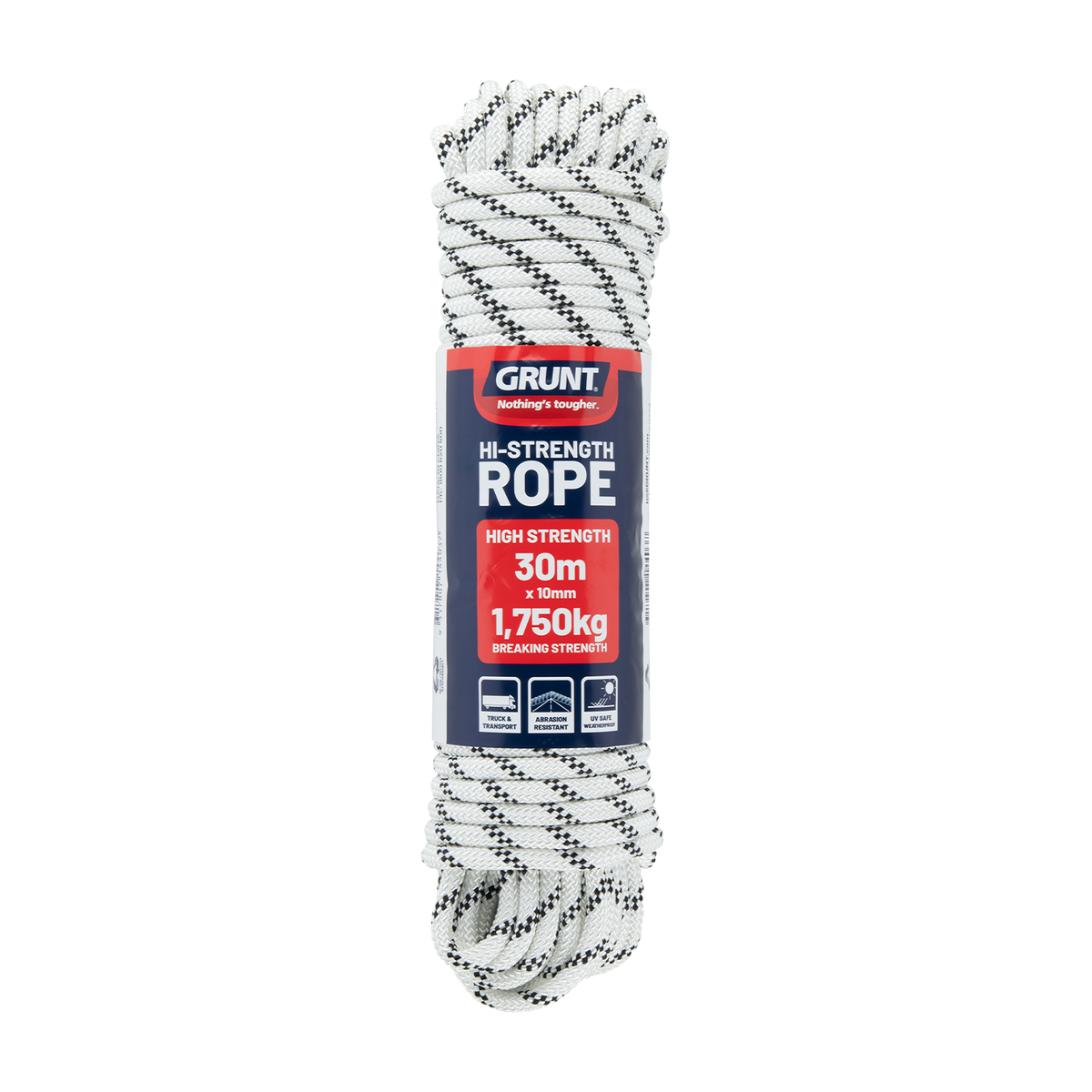 Grunt 10mm x 30m White High Strength Rope