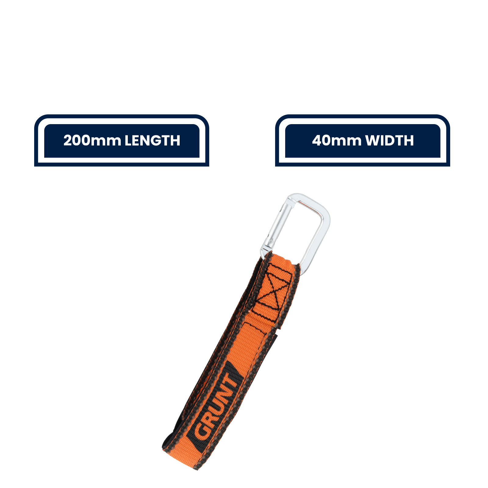 GRUNT 20cm Handy Hanger and Carabiner Clip – versatile carabiner hook for camping, hanging gear, and general-purpose clip and hang applications. Lightweight and easy to use. Available at Bunnings AU and NZ.