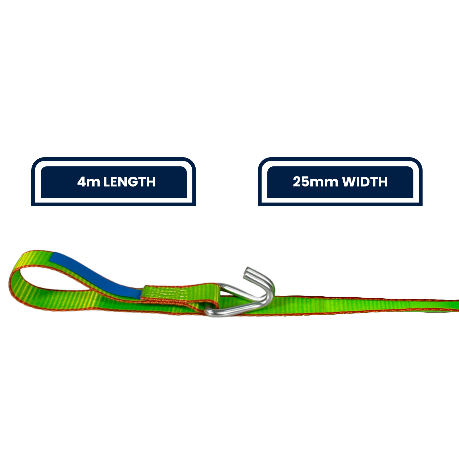 GRUNT Ezi-Load 25mm x 4m Green Ratchet Tie Down 2-Pack – easy-to-use ratchet straps with the Ezi-Load system for single-hand operation. Ideal for bikes and light cargo. Available at Bunnings AU and NZ.