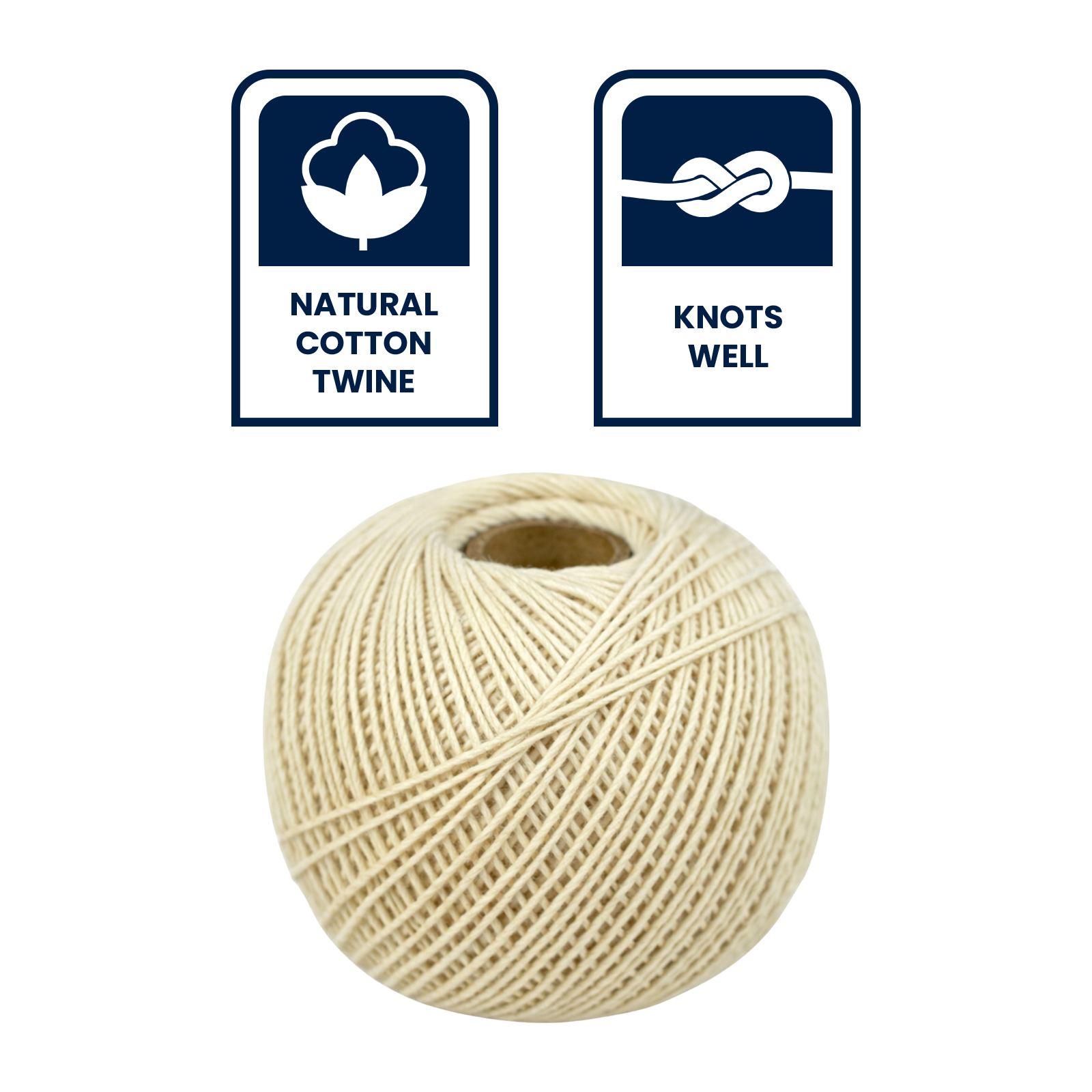 GRUNT 300m Natural Fibre Cotton Shop Twine – bulk roll of biodegradable cotton twine for retail, garden, packaging, and craft applications. Long-lasting, eco-friendly twine. Available at Bunnings AU and NZ.