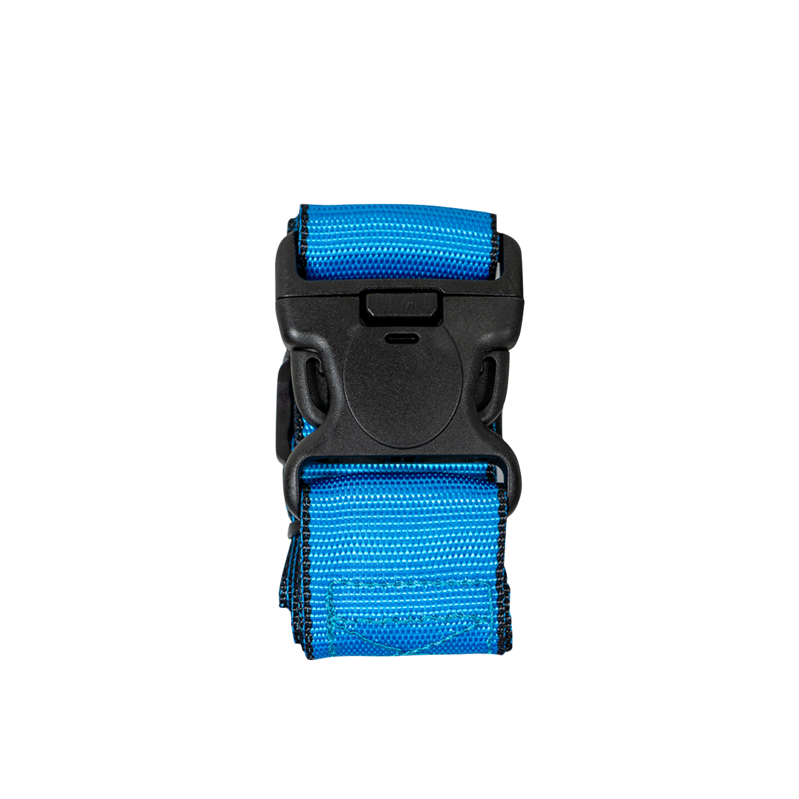 GRUNT 50mm x 1.8m Blue Luggage Strap – wide cam-buckle strap for securing suitcases, travel bags, and luggage. Ideal for travel, storage, and moving applications. Available at Bunnings AU and NZ.
