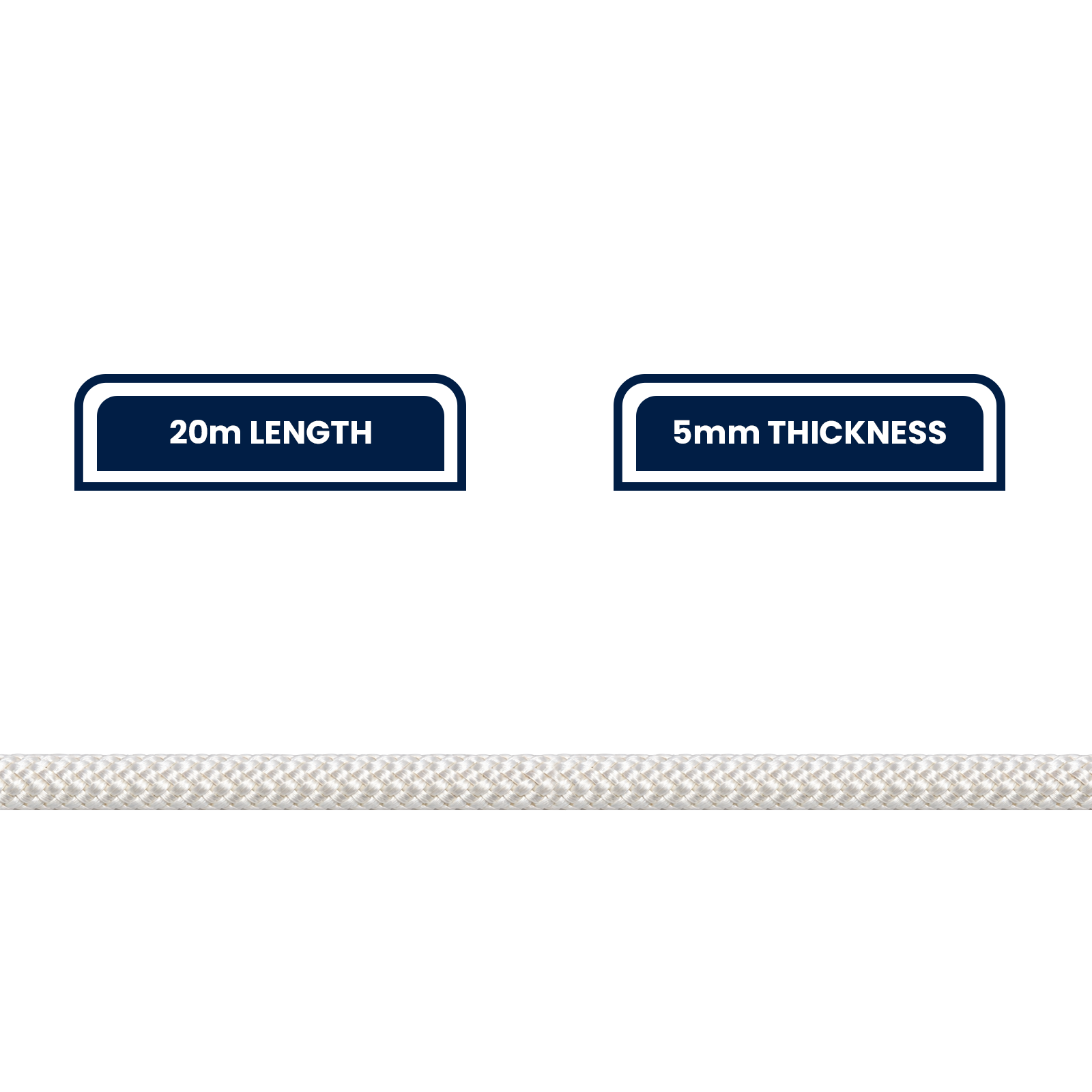 GRUNT 5mm x 20m White Outdoor Blind Cord – heavy-duty replacement cord for outdoor roller blinds, awnings, and external shade systems. UV-resistant and weatherproof. Available at Bunnings AU.