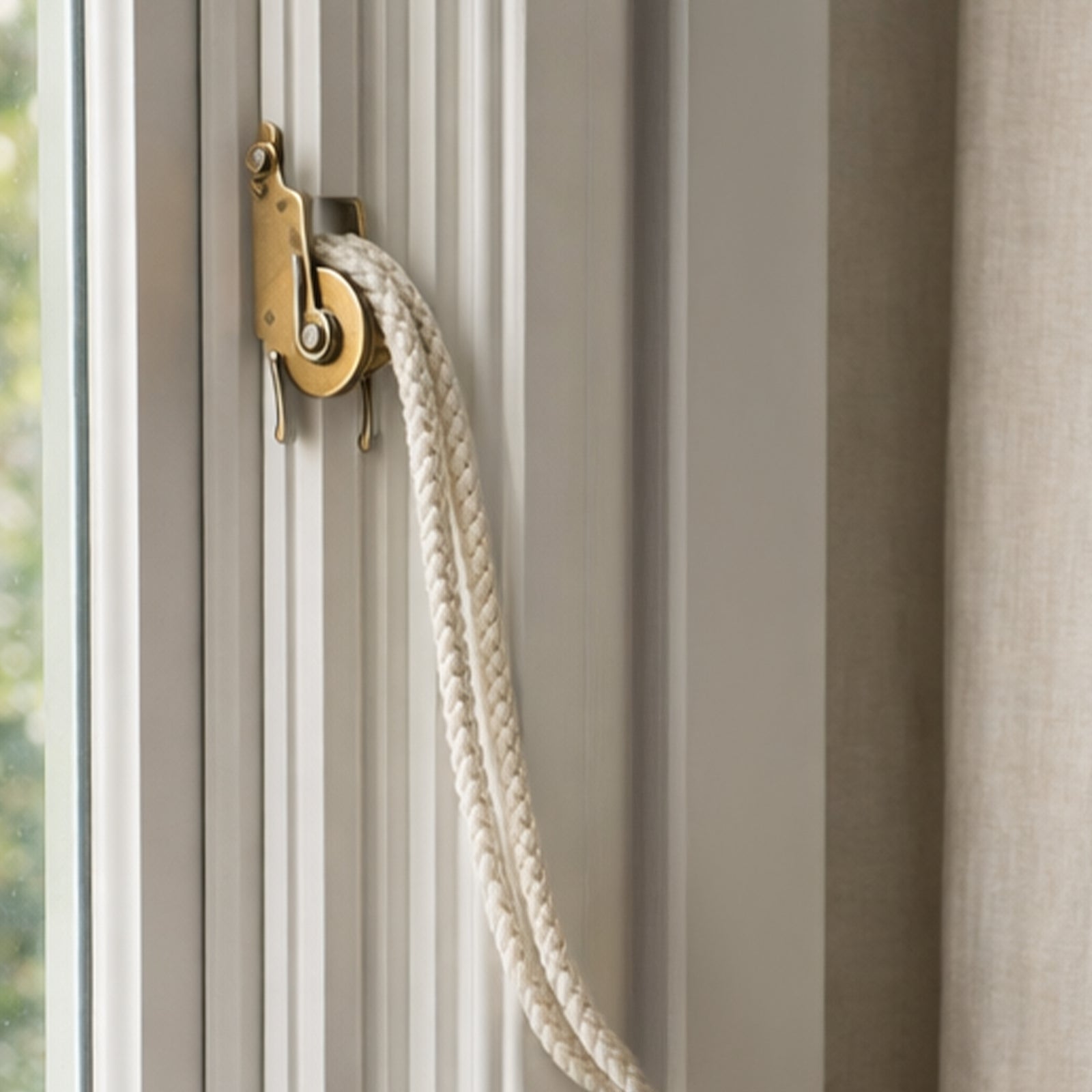 GRUNT 5mm x 25m Natural Cotton Sash Cord – traditional twisted cotton cord for window sashes, pulleys, and household applications. Soft, durable, and easy to handle. Available at Bunnings AU and NZ.