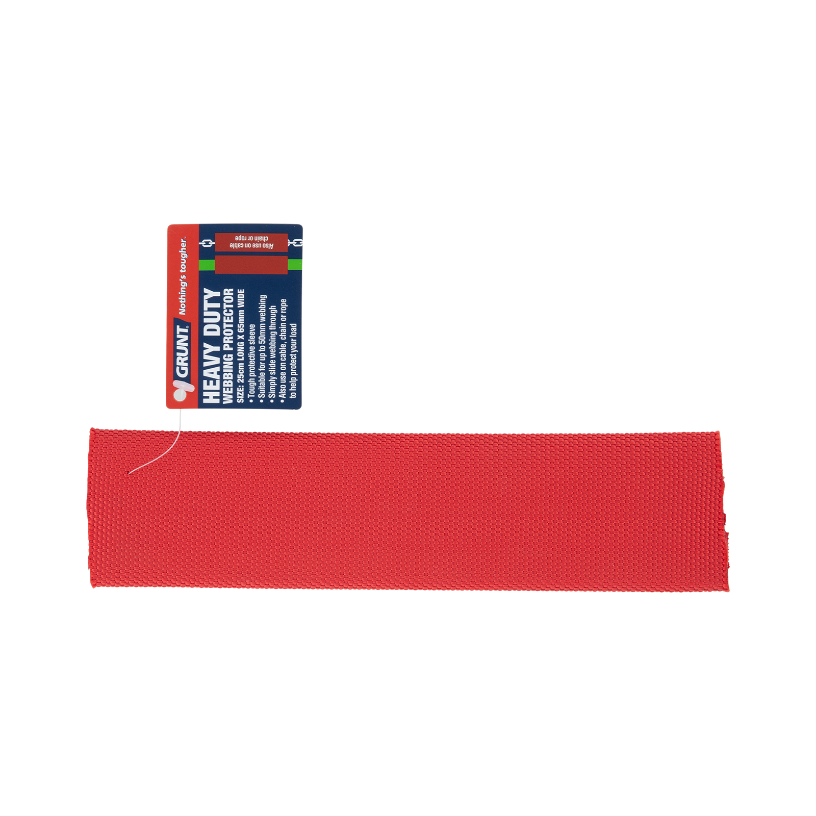 Grunt 65mm x 25cm Red Heavy Duty Webbing Protector