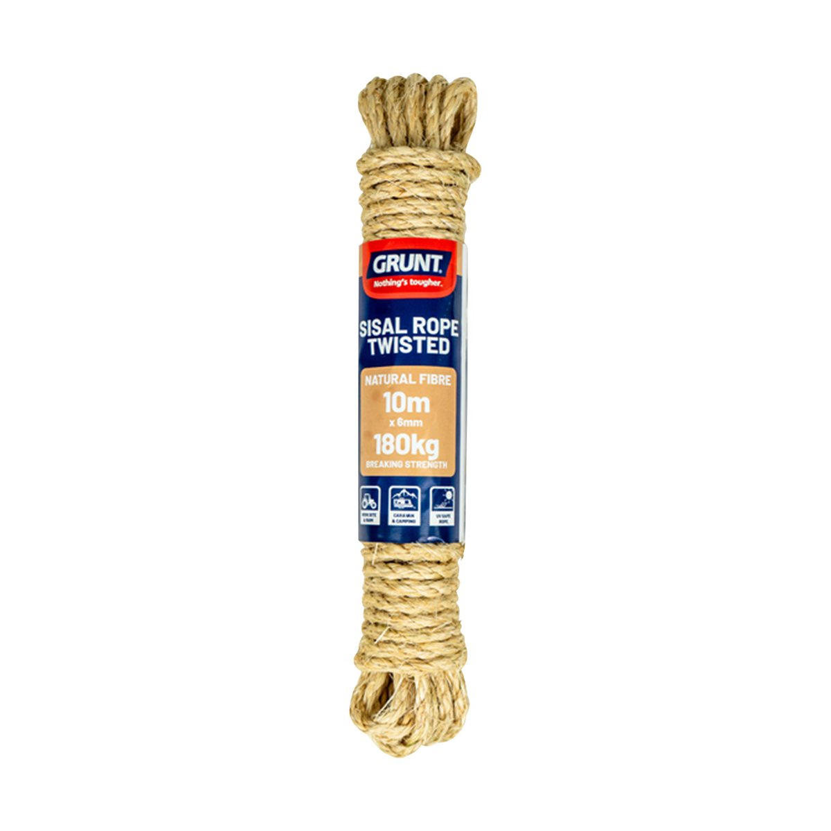Grunt 6mm x 10m Natural Sisal Twisted Rope