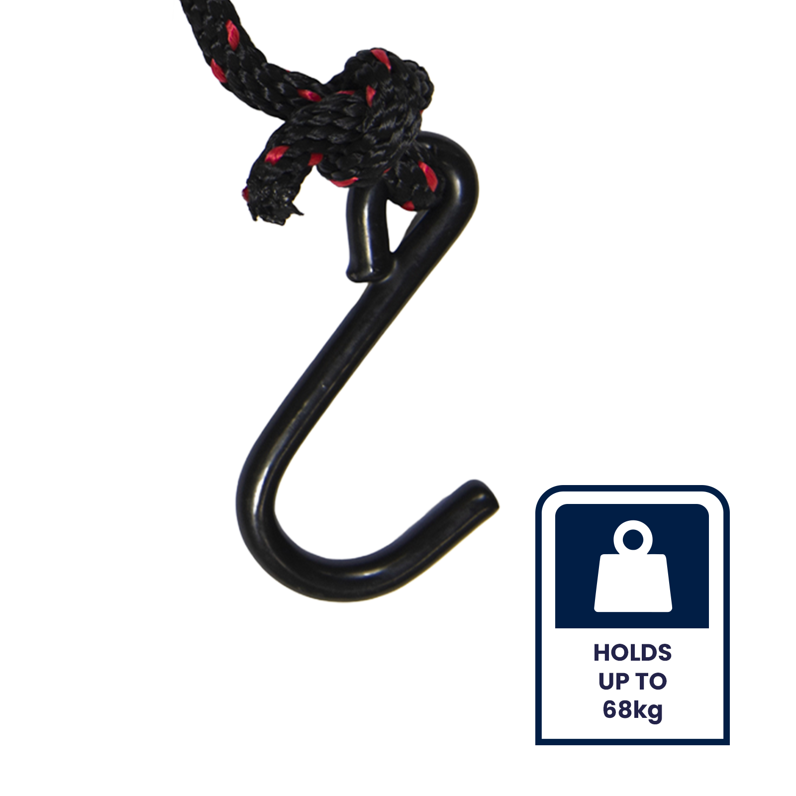 GRUNT 6mm x 240cm Black Rope Ratchet Tie Down – compact rope-style ratchet for securing motorcycles, bikes, and light loads. Easy-to-use ratchet mechanism for quick and secure fastening. Available at Bunnings AU and NZ.