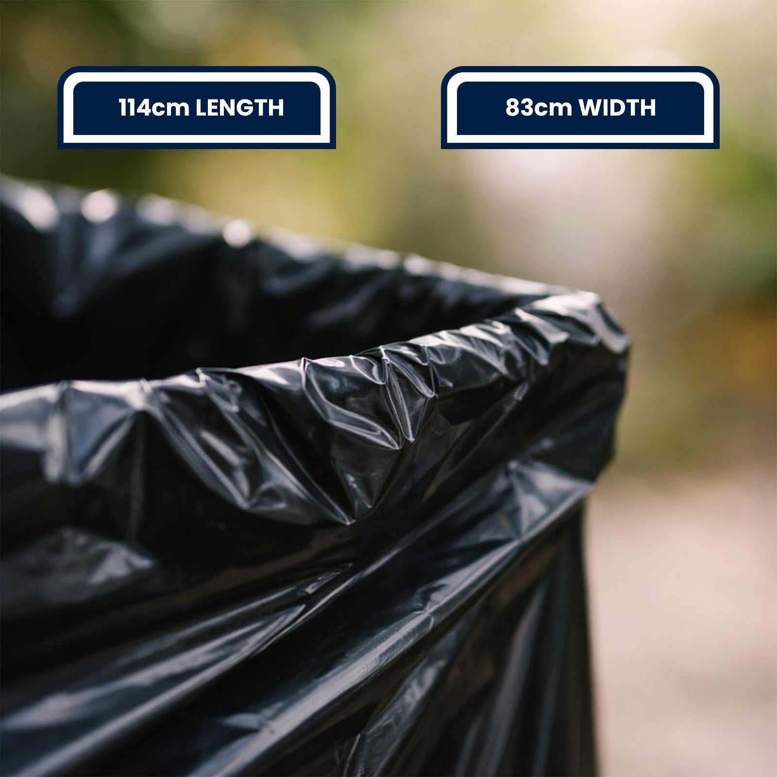 GRUNT 158L Extra Large Heavy Duty Trade Cleanup Bags 24-Pack – jumbo rubble and garden waste bags for construction, landscaping, and major cleanups. Ultra-strong multi-ply for heavy-duty tradie use. Available at Bunnings AU and NZ.