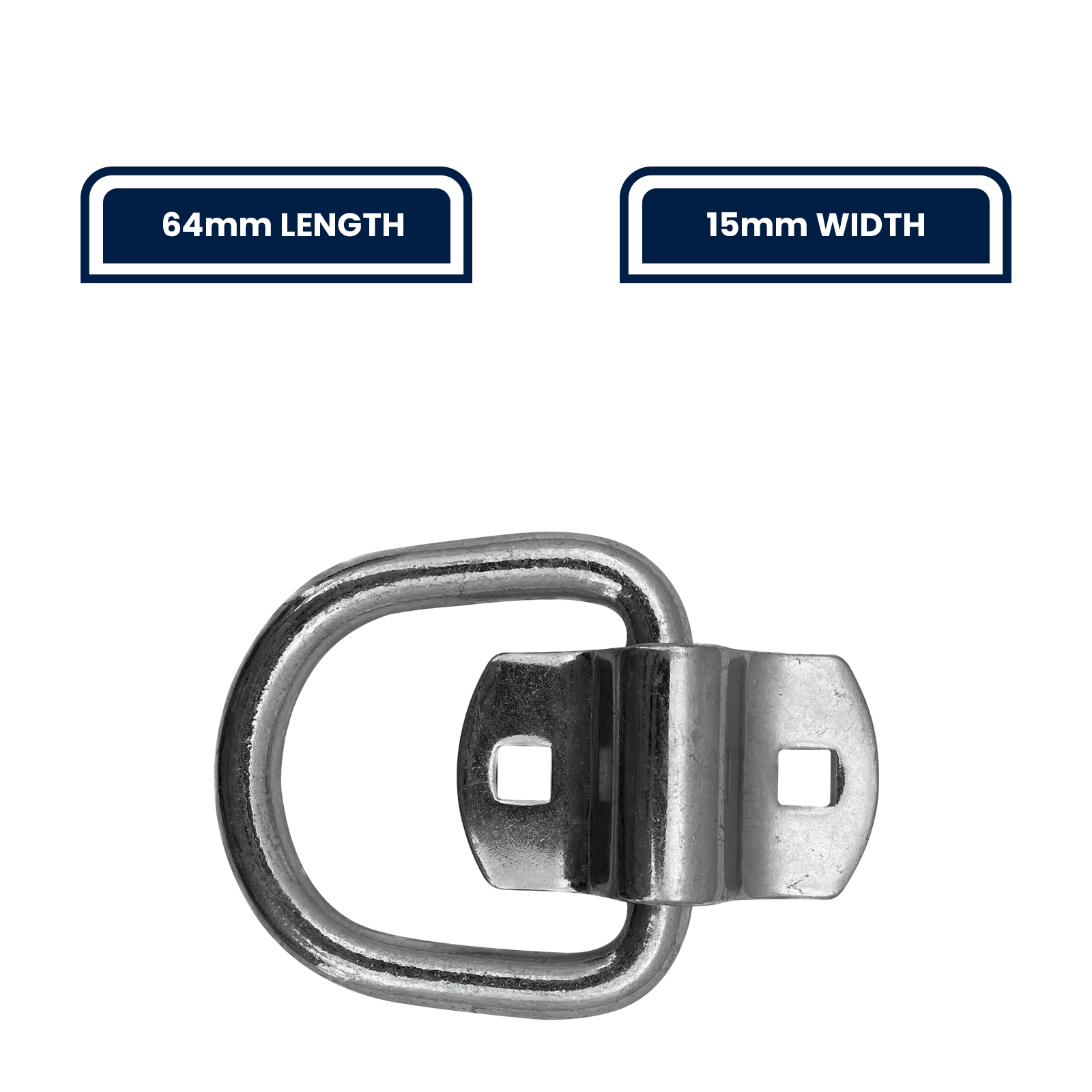 GRUNT Galvanised Steel Heavy Duty Ring Anchor Point – corrosion-resistant steel ring for trailer, ute tray, and vehicle load securing. High working load limit for professional tie-down use. Available at Bunnings AU and NZ.