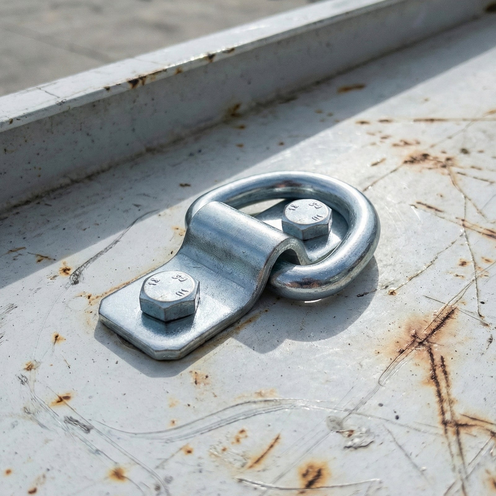 GRUNT Heavy Duty Anchor Point 2-Pack – strong steel anchor points for securing loads in trailers, utes, and vans. High working load rating for safe and reliable cargo restraint. Available at Bunnings AU.