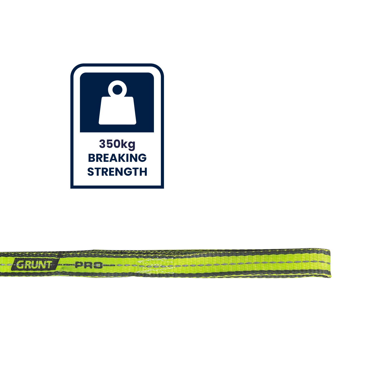 Grunt Pro 25mm x 30cm Yellow Soft Reflecta Loop - 2 Pack