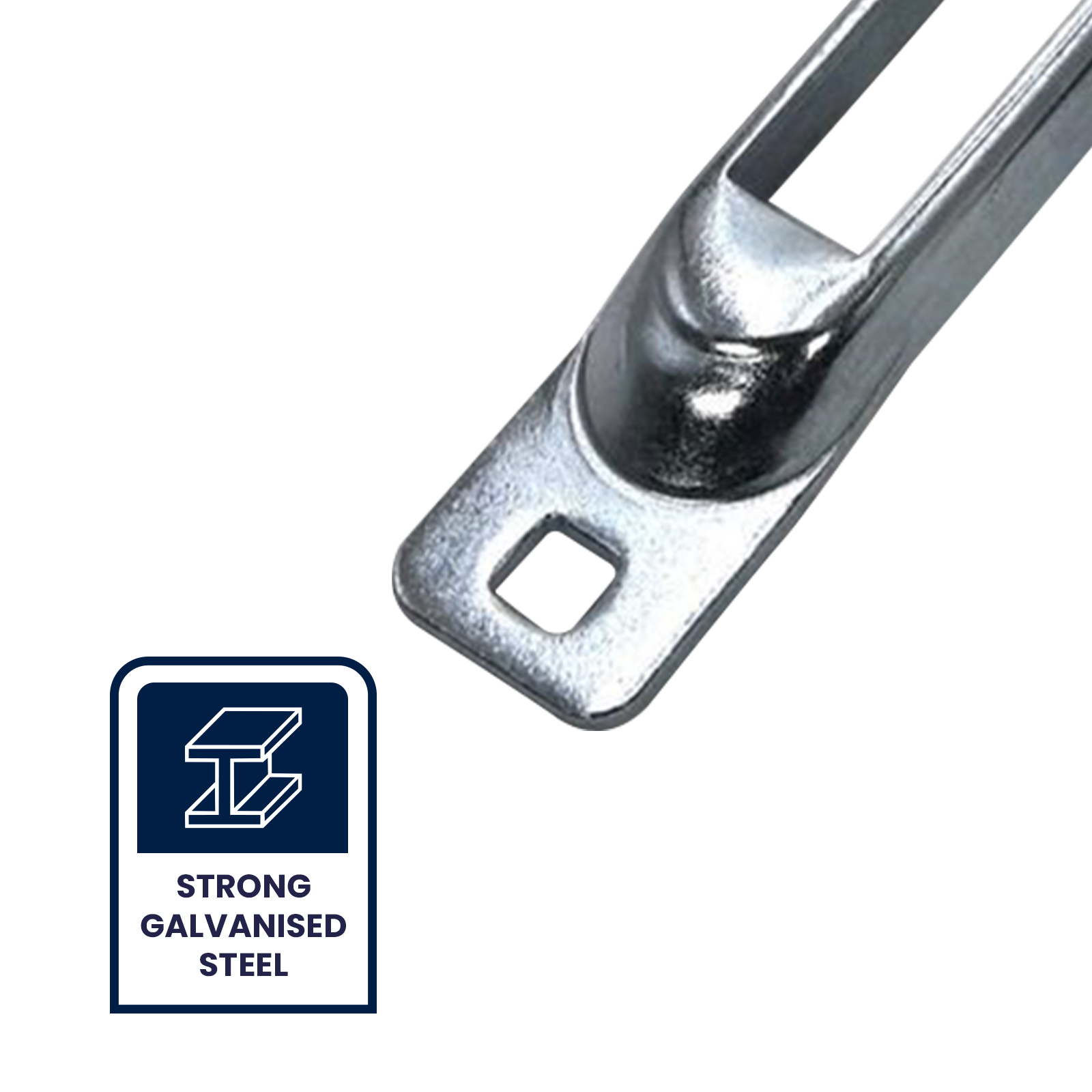 GRUNT Single Silver E Track Space Saver Plate – compatible E-Track accessory for trailer and van cargo control systems. Maximises load space and enables flexible tie-down attachment points. Available at Bunnings AU and NZ.