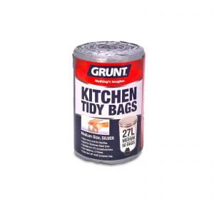 Australian Brand WHITE 27 Or 34L 2 x Grunt HOME AND OFFICE BIN LINERS 50Pcs 