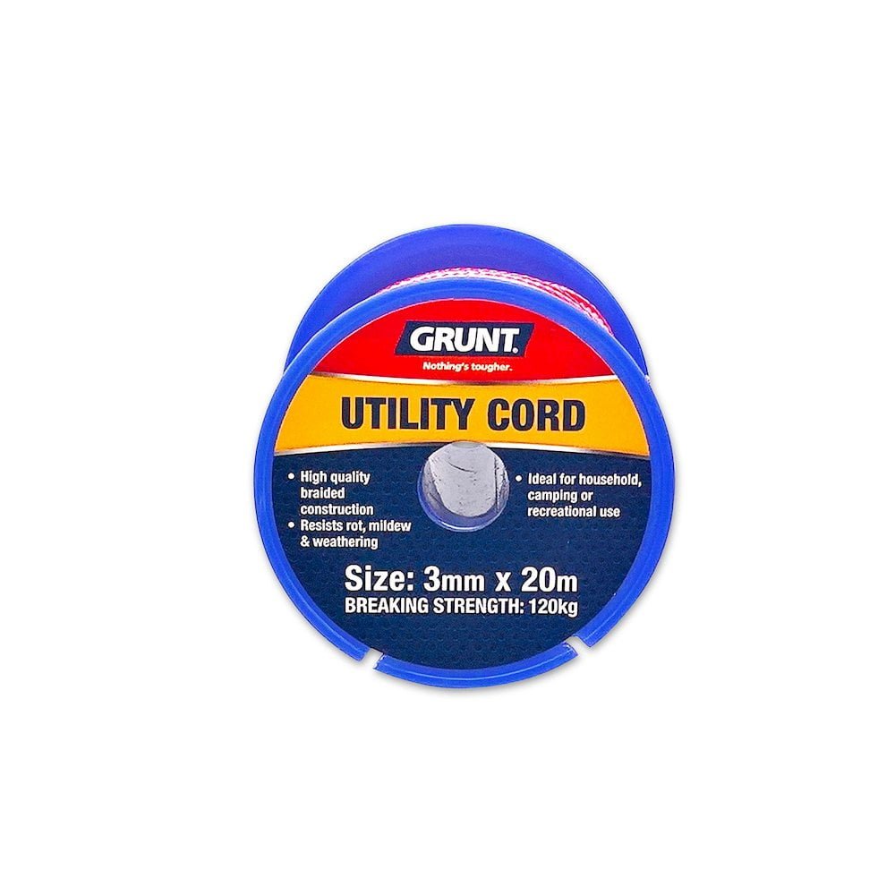 Grunt 3mm x 20m Multi-Purpose Utility Cord